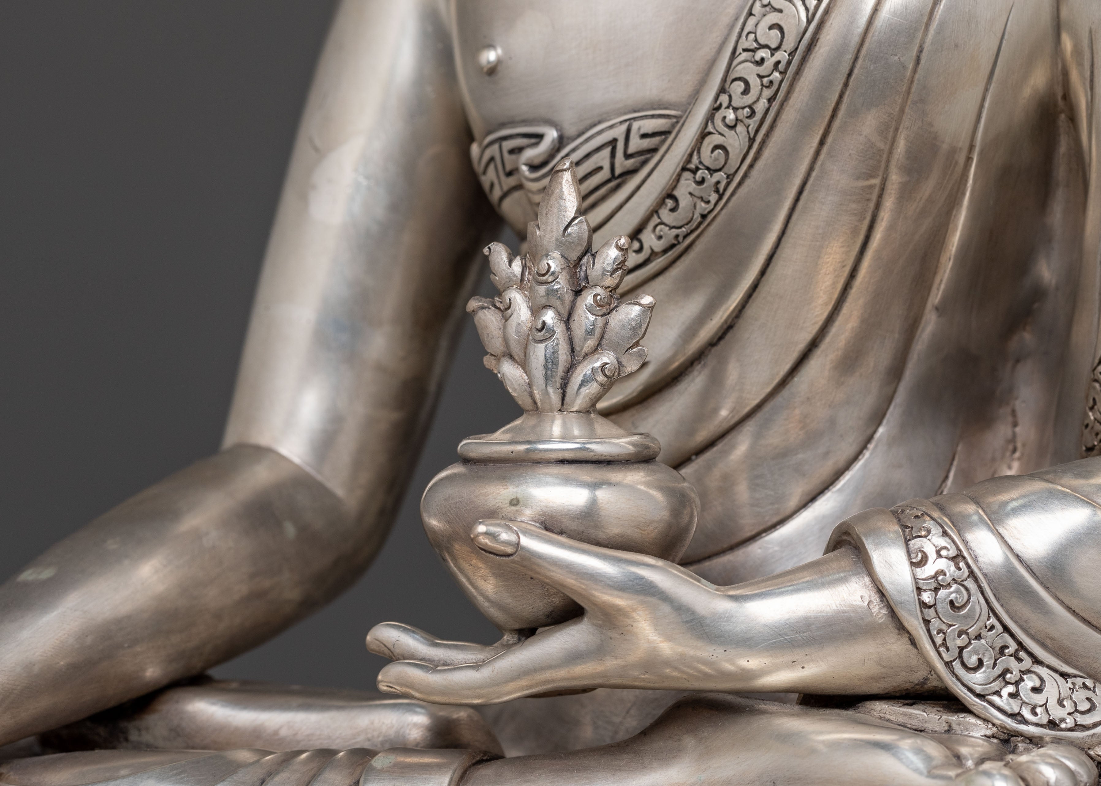Medicine Buddha Spiritual Statue | Meditation Altar Decor
