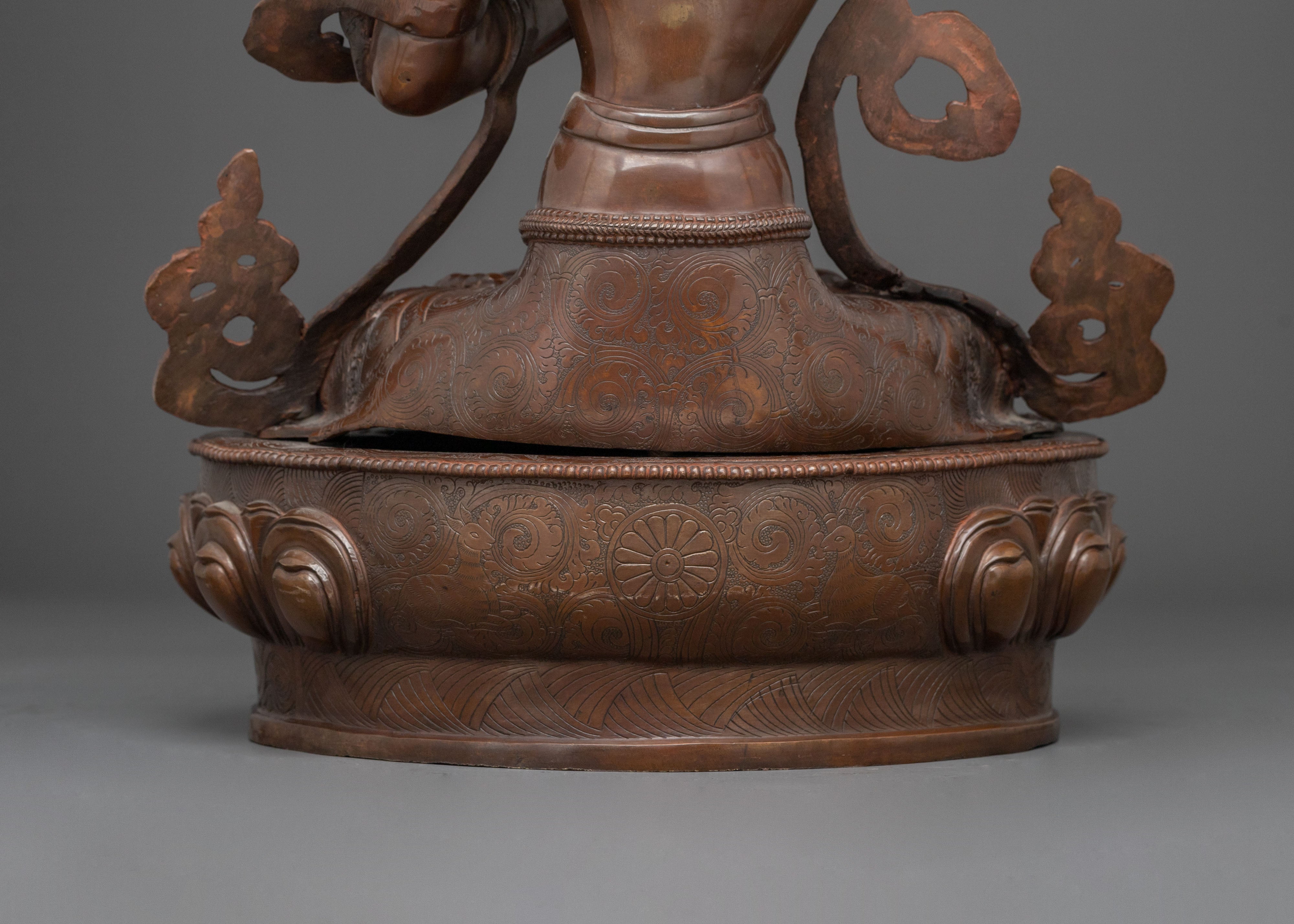Manjushri Statue of Sacred Wisdom | Meditation Altar Sculpture