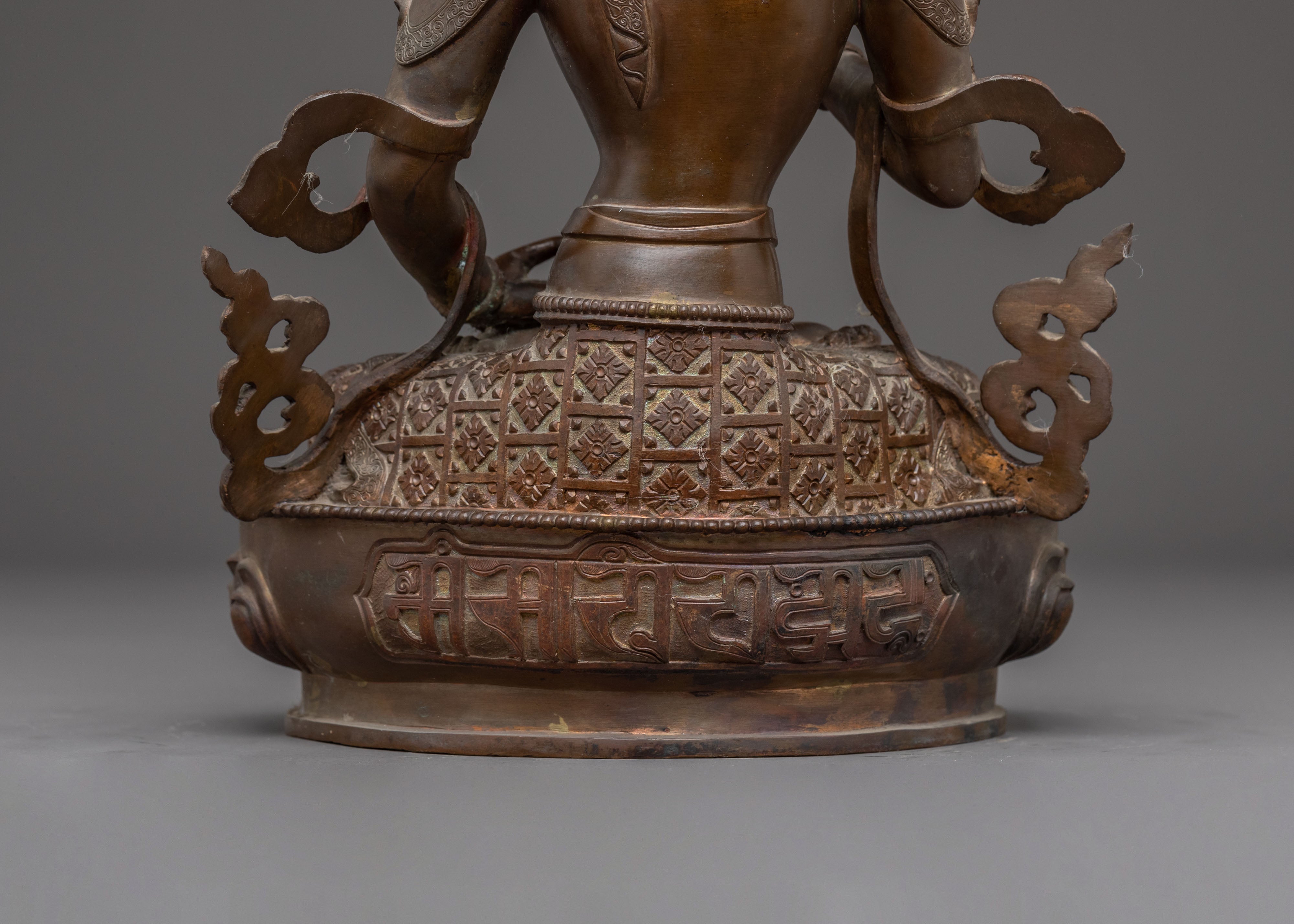 Handcrafted Dorje Sempa Statue of Purification – Exquisite Oxidized Copper