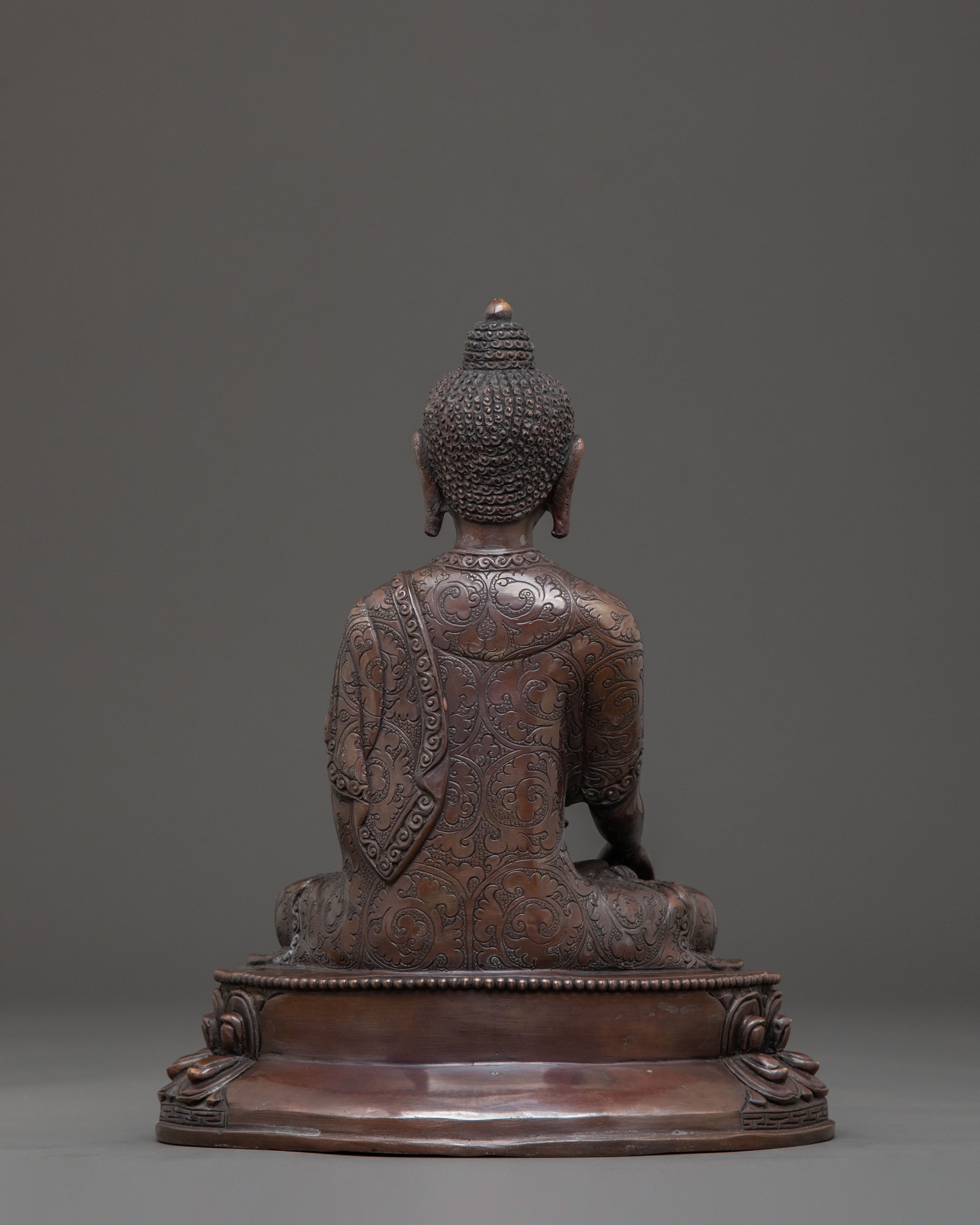 Five Buddha Family Sacred Statue Set | Oxidized Copper
