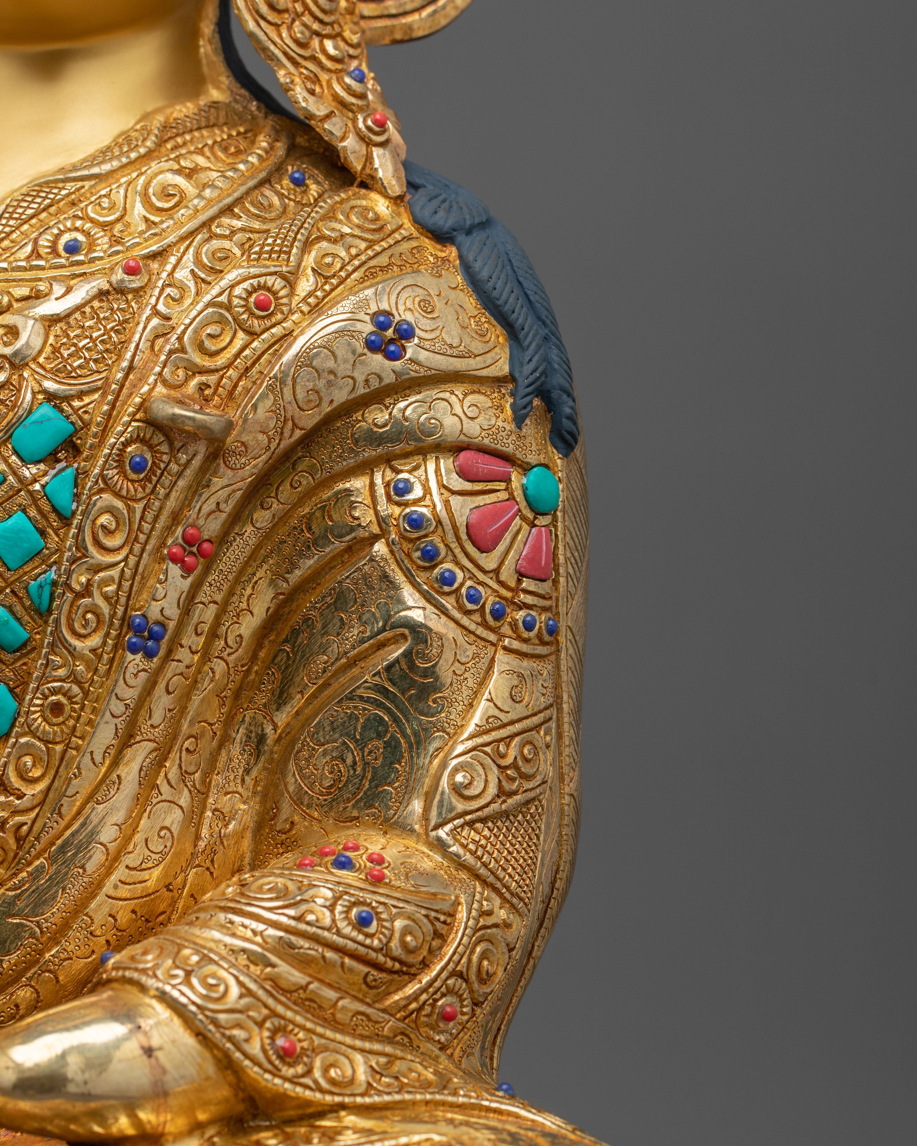 Padmasambhava Sacred Sculpture: Buddhist Decor
