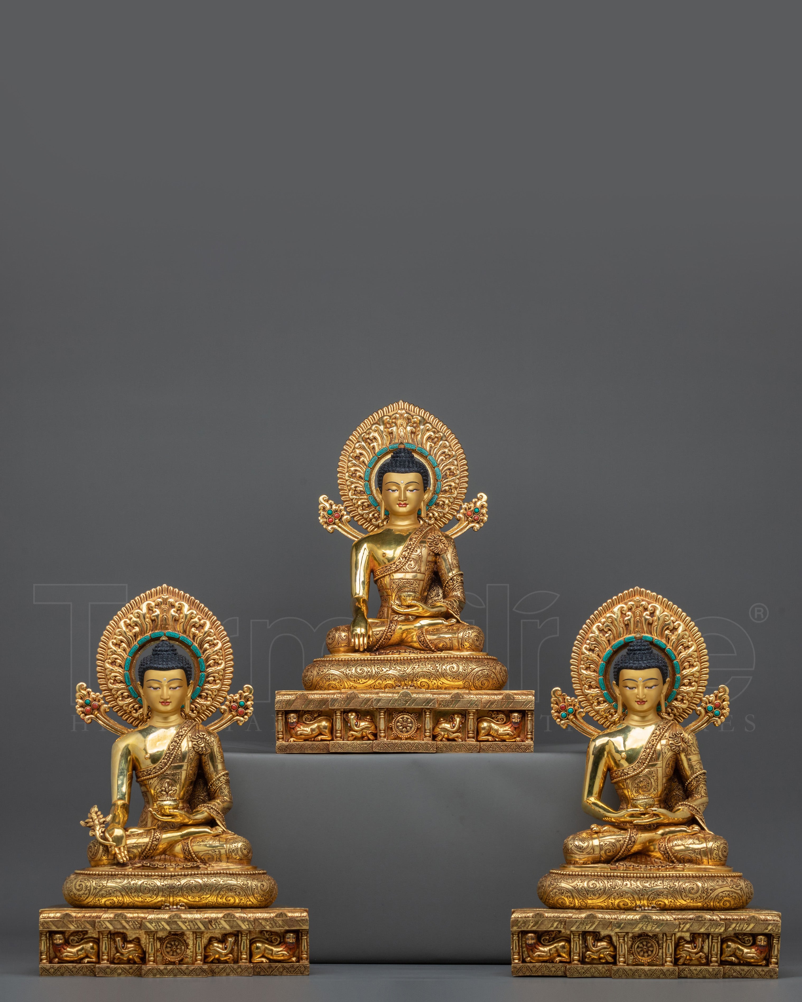 Three Buddha Statue Set 