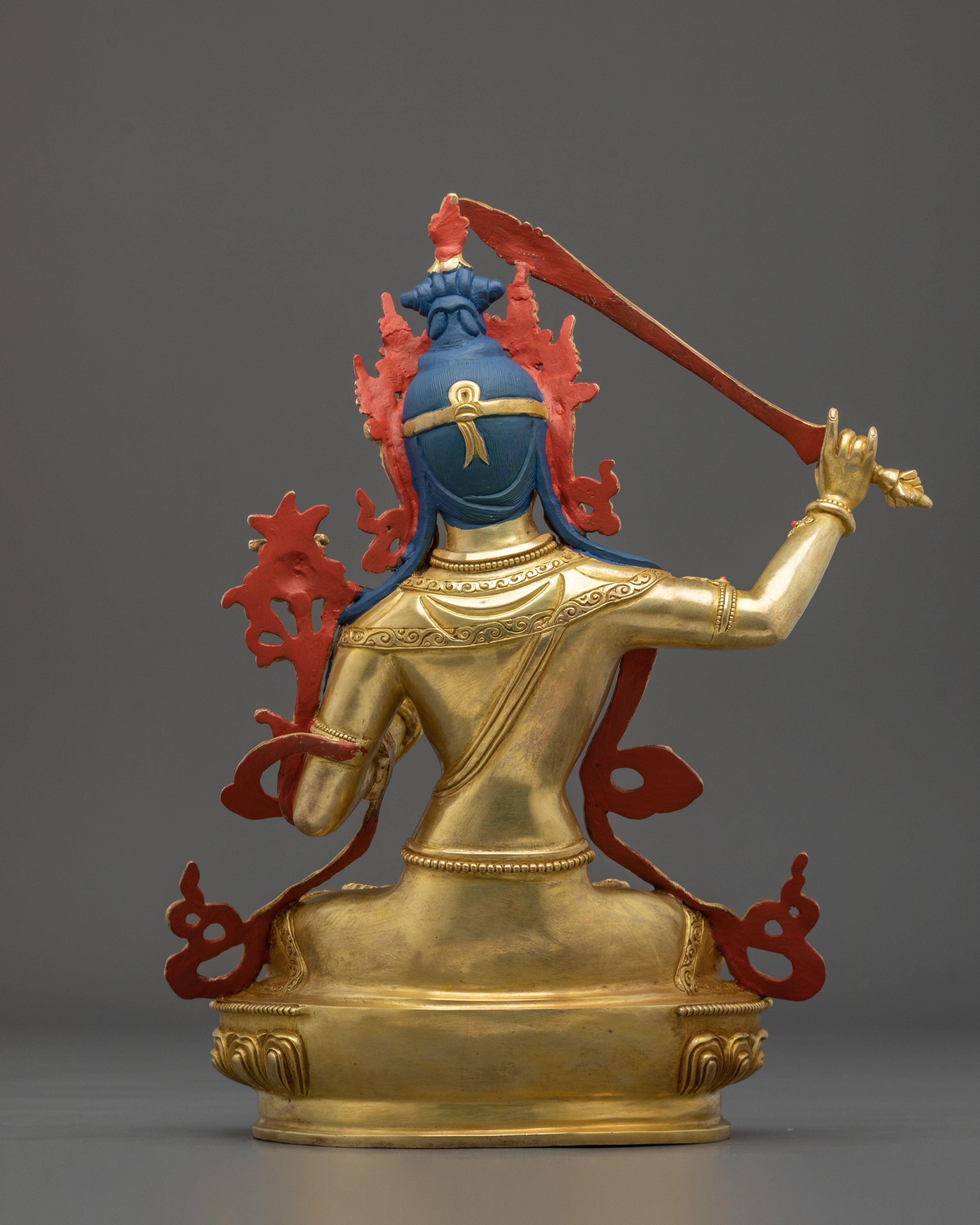 Manjushri Statue | Tibetan Bodhisattva Figurine