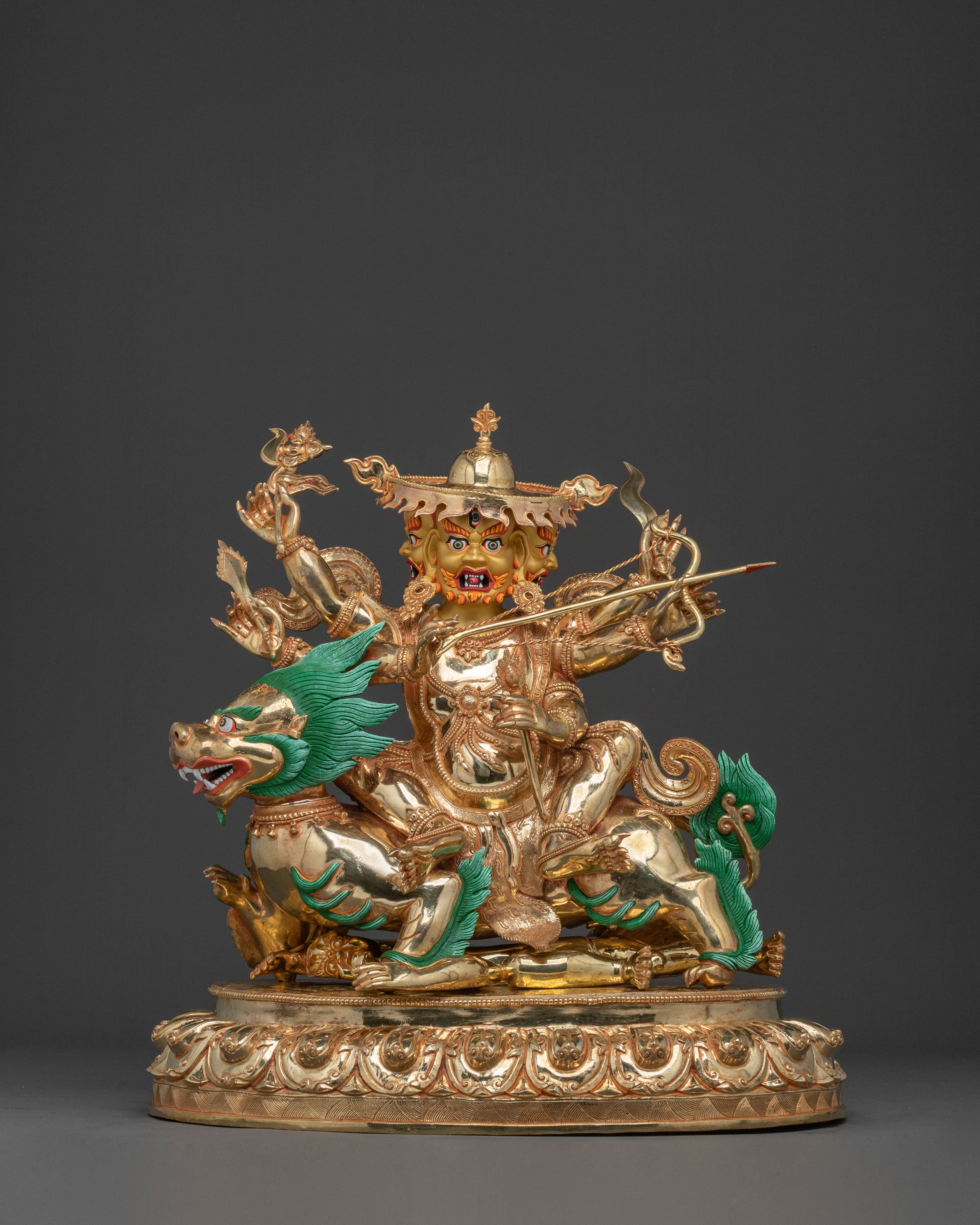 Pehar Gyalpo Sacred Figurine | Tibetan Dharma Protector Deity