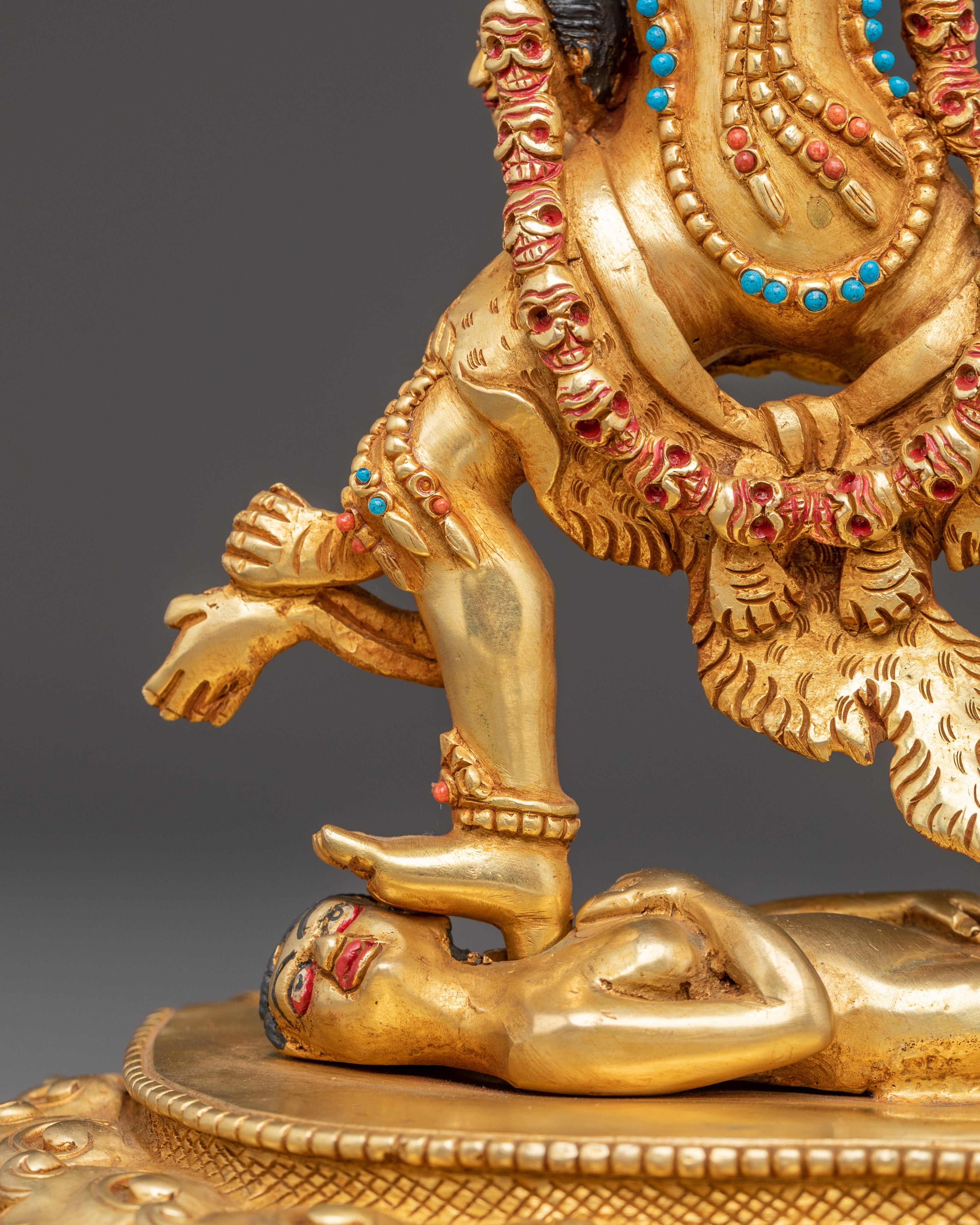Statue of Ekajati: One-Eyed Mahakala | 24K Gold Gilded Statue