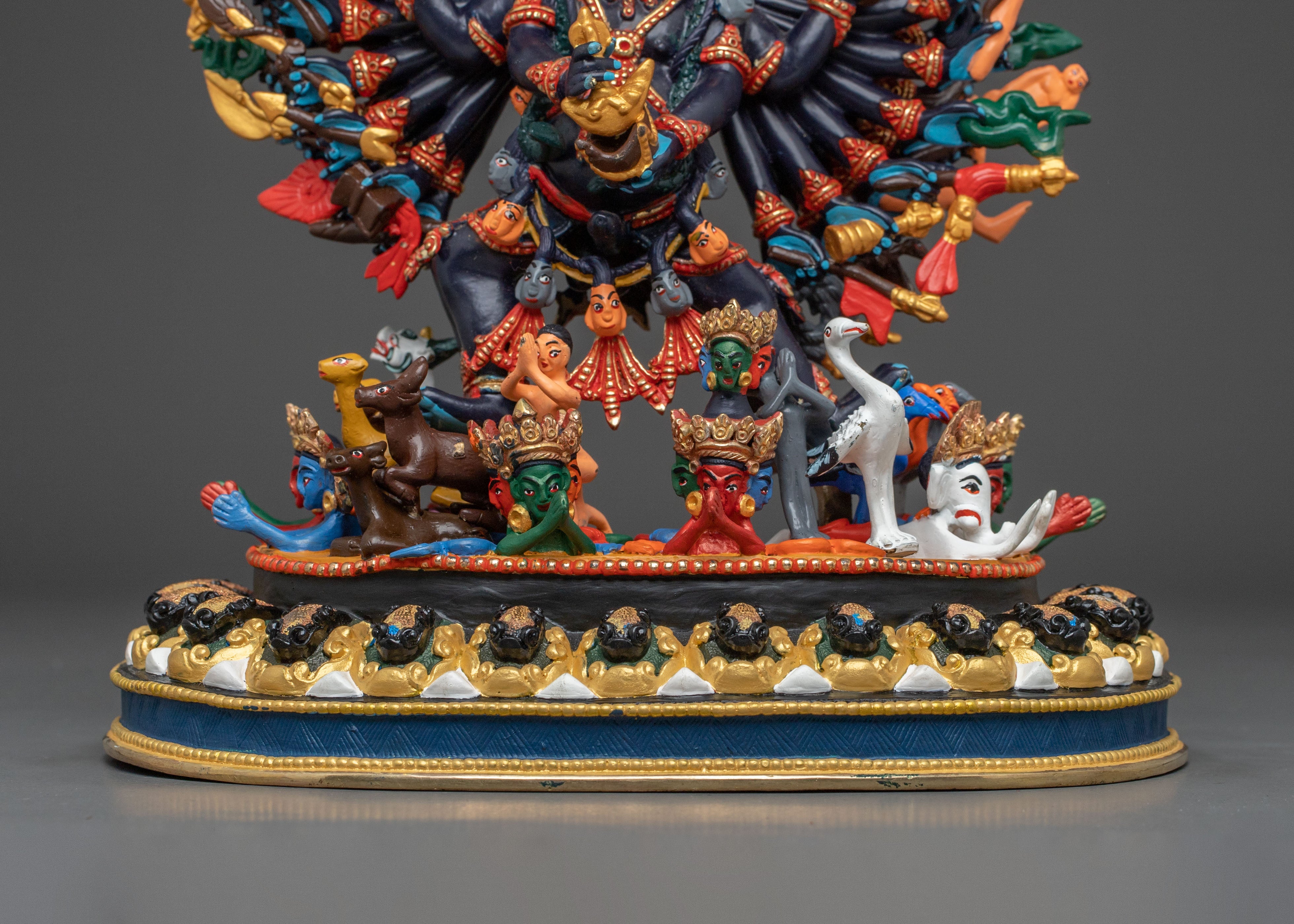 Tibetan Protector Yamantaka Statue | Wrathful Deity of Wisdom & Protection