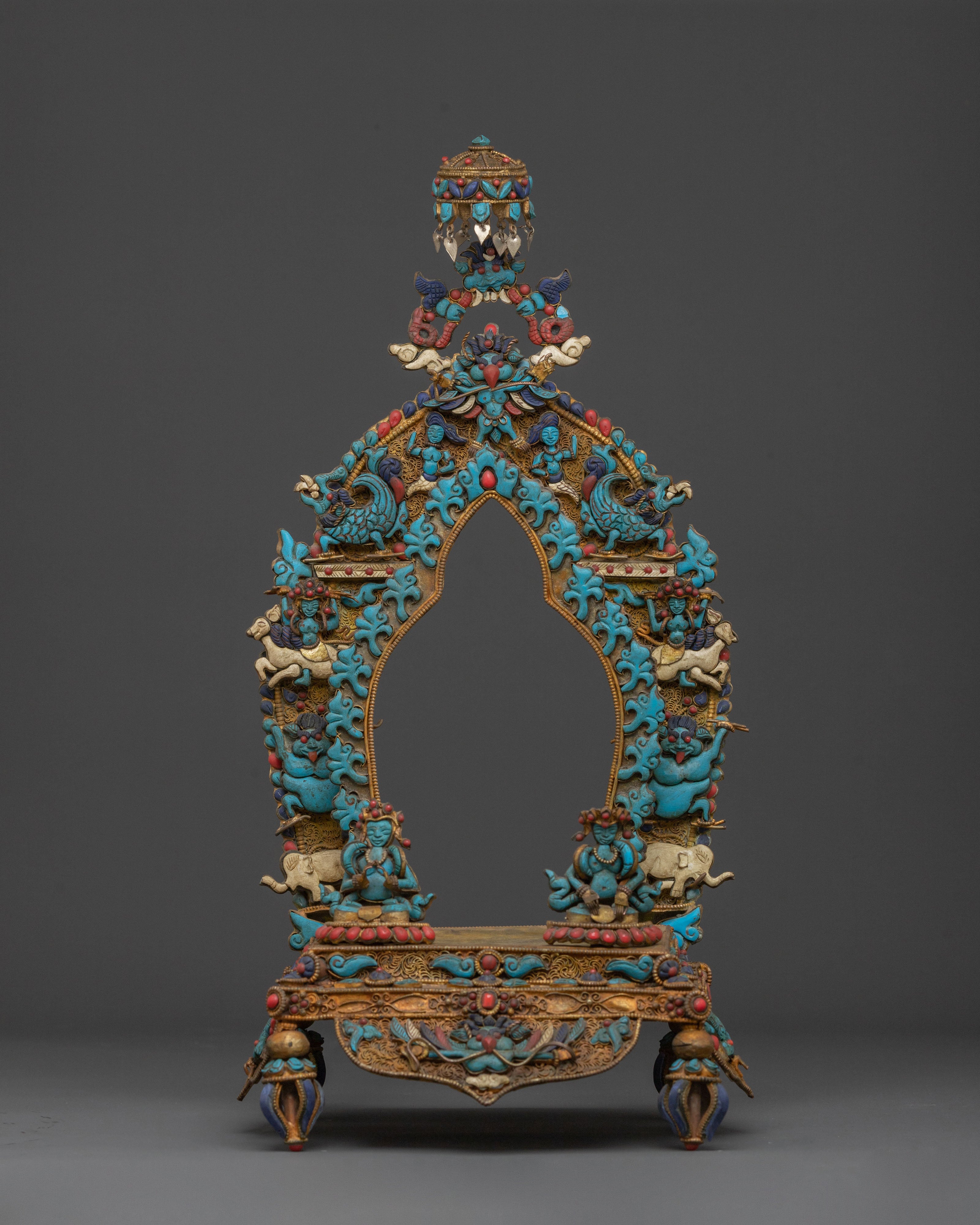 Handmade Sacred Throne | Himalayan Spiritual Altar
