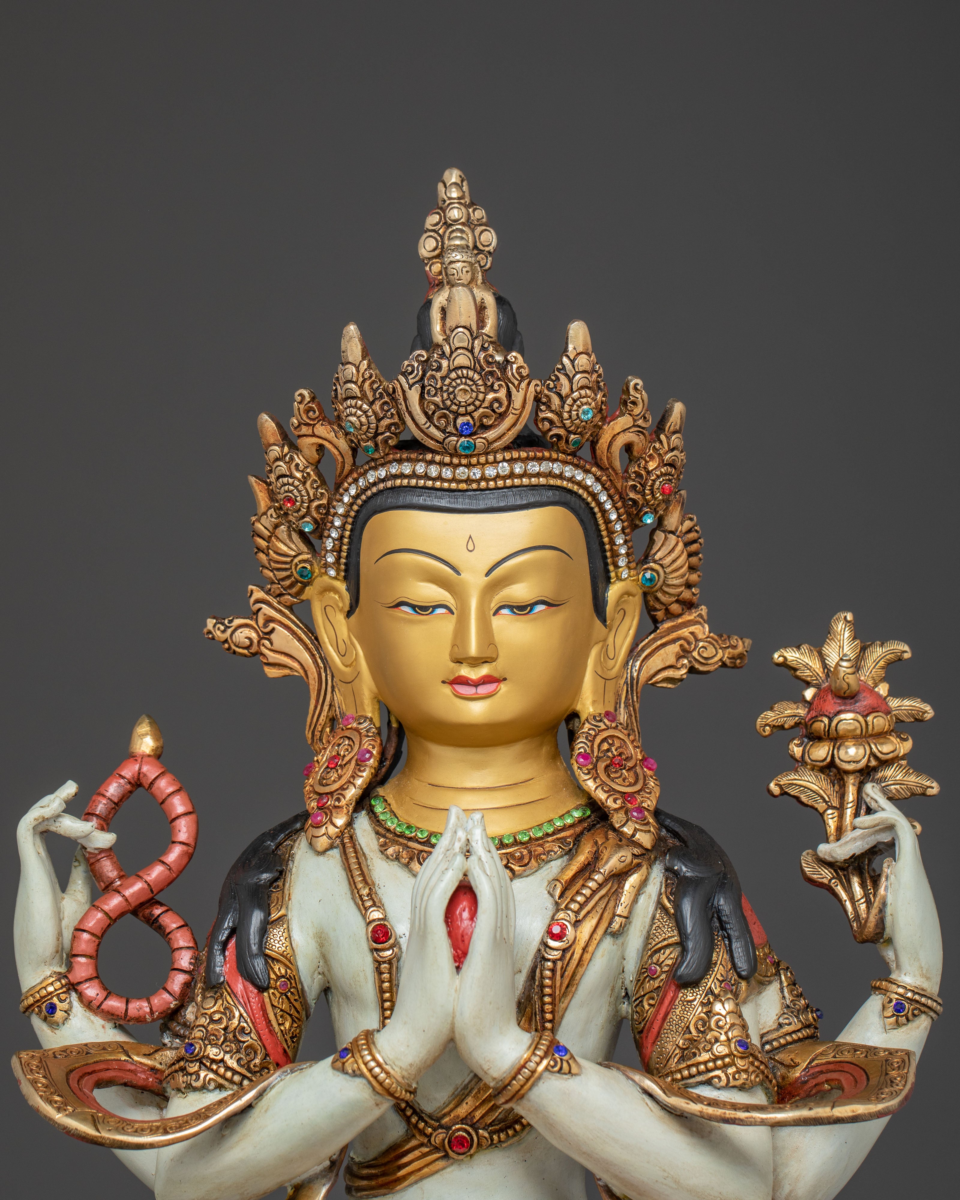 Chenrezig Statue for Meditation | Handcrafted Buddhist Art