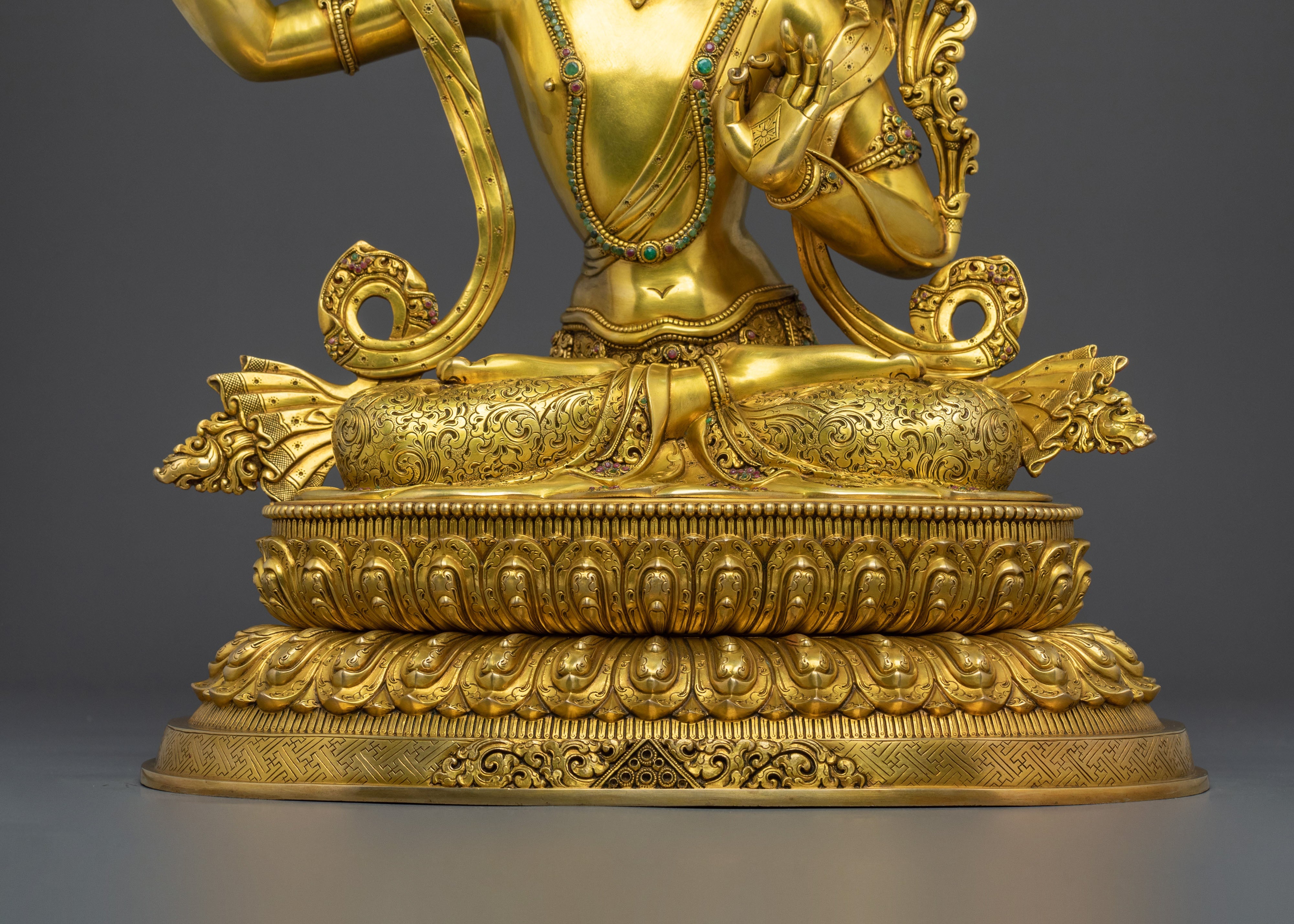 Handmade Manjushri Statue | Tibetan Wisdom Deity