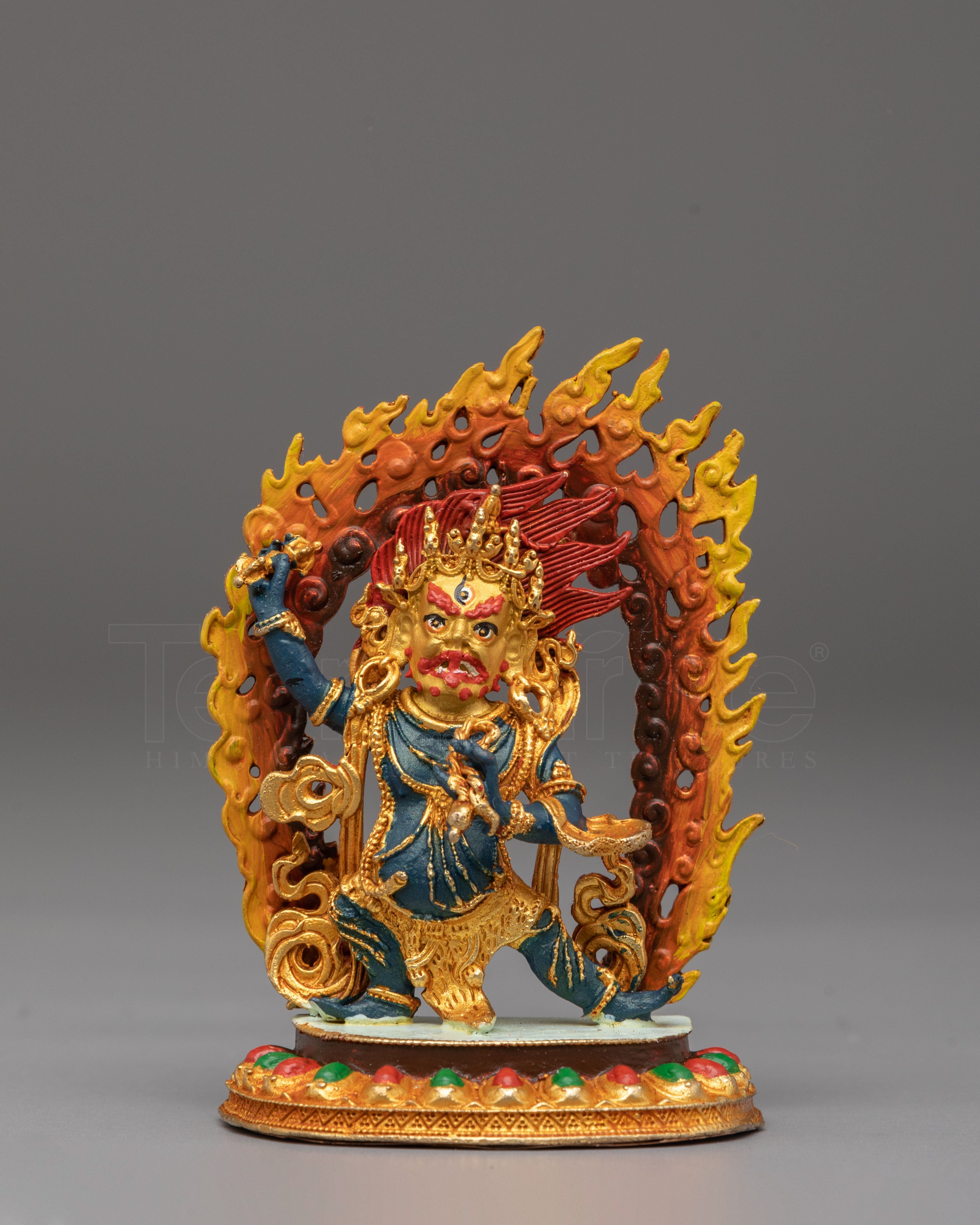 Handcrafted Vajrapani Golden Statue 