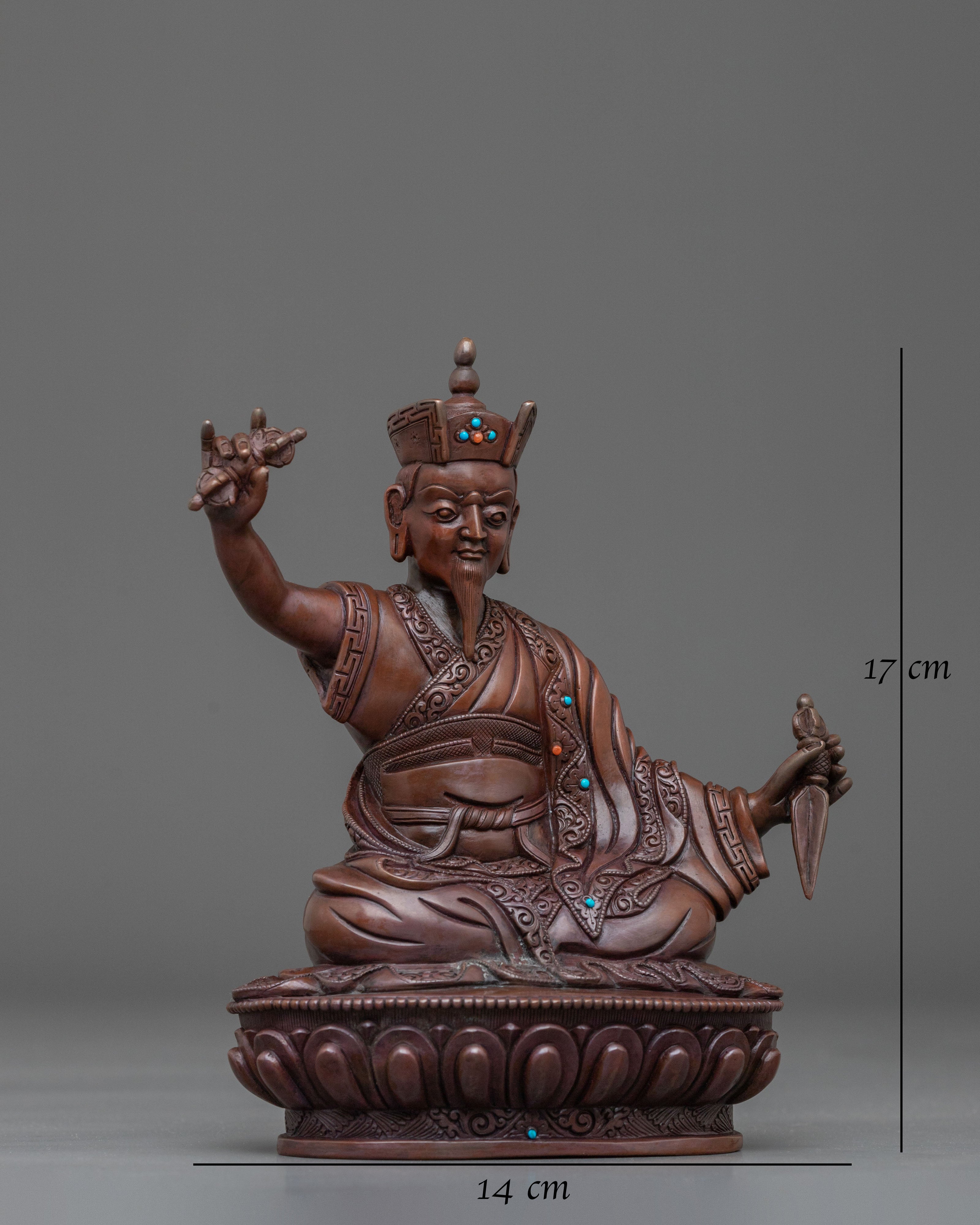 Karma Pakshi Handcrafted Statue: Second Karmapa of the Kagyu Lineage