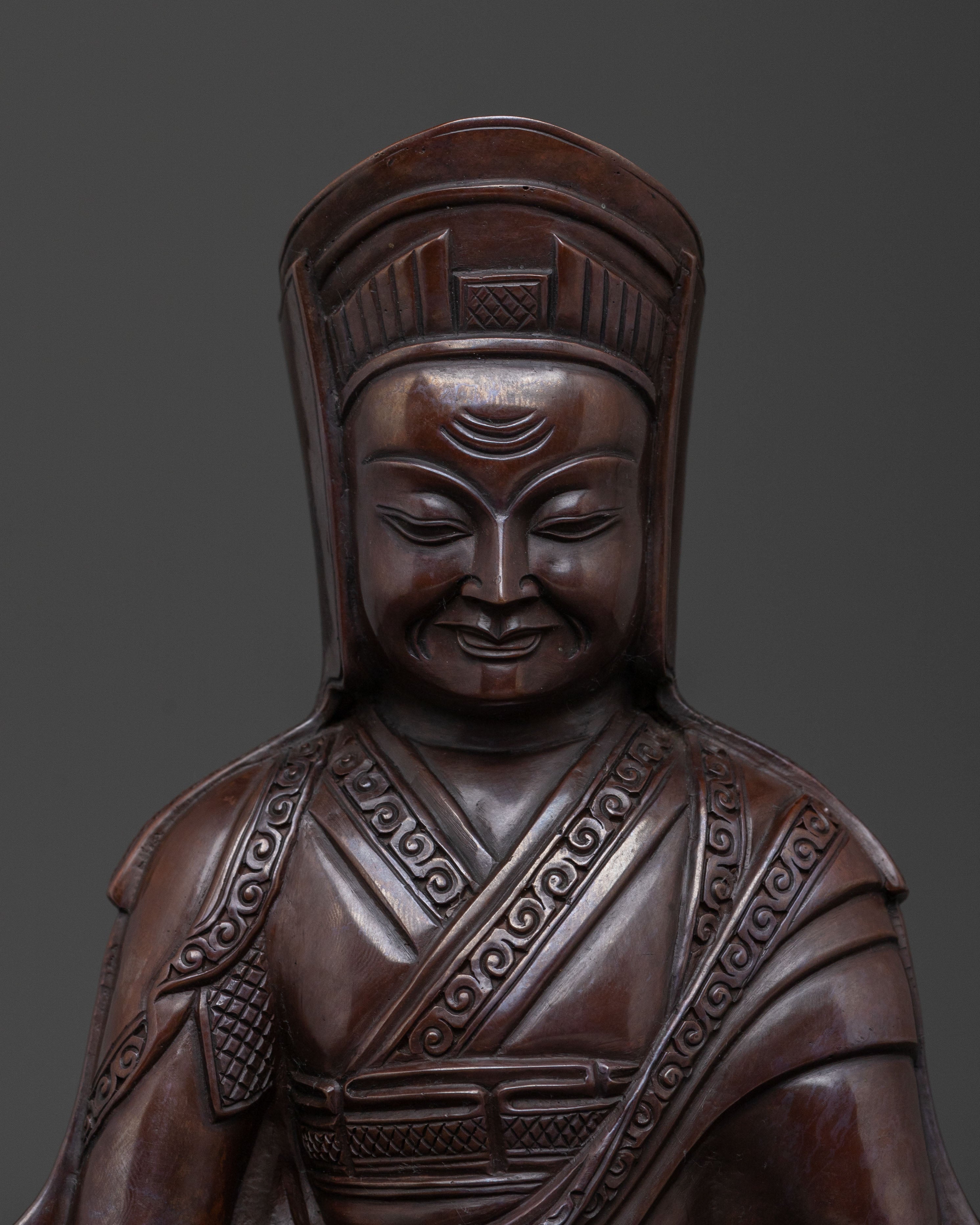 Gampopa: Buddhist Master Sculpture | The Physician Yogi of Tibetan Buddhism