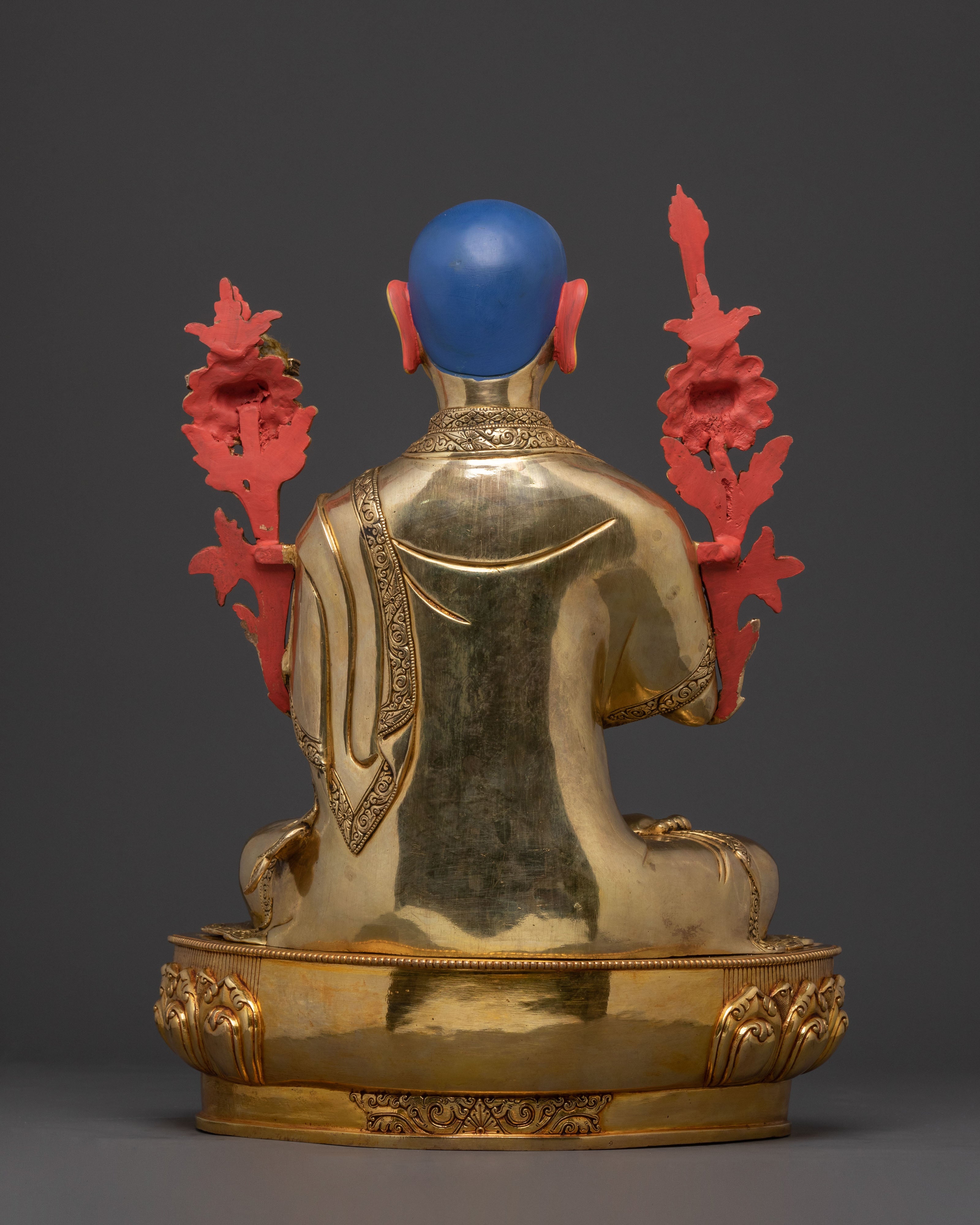 Tsongkhapa Traditional Statue with Disciples – Gilded Copper Masterpiece