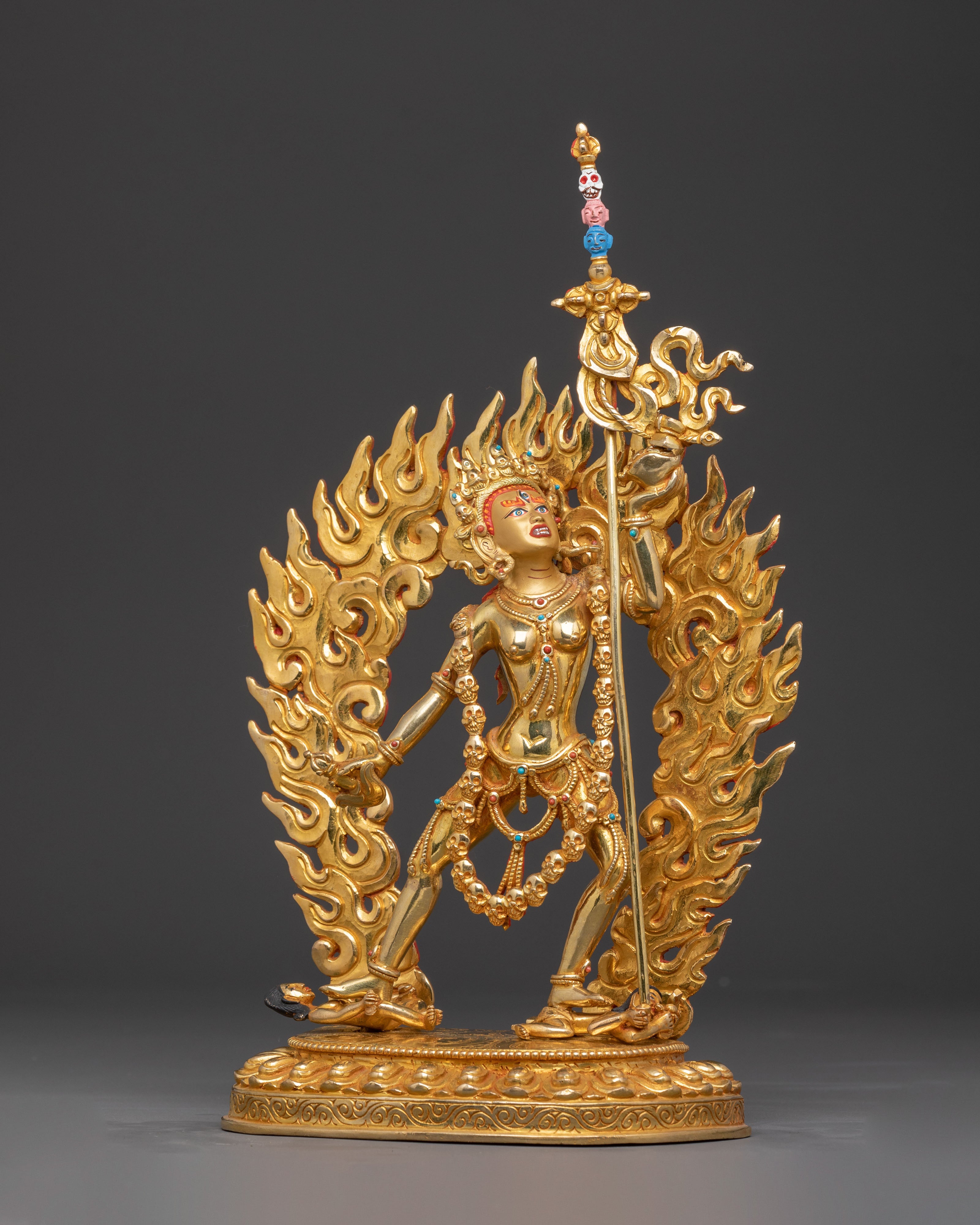 Vajrayogini Tantric Statue | Handcrafted 24K Gold Gilded Statue