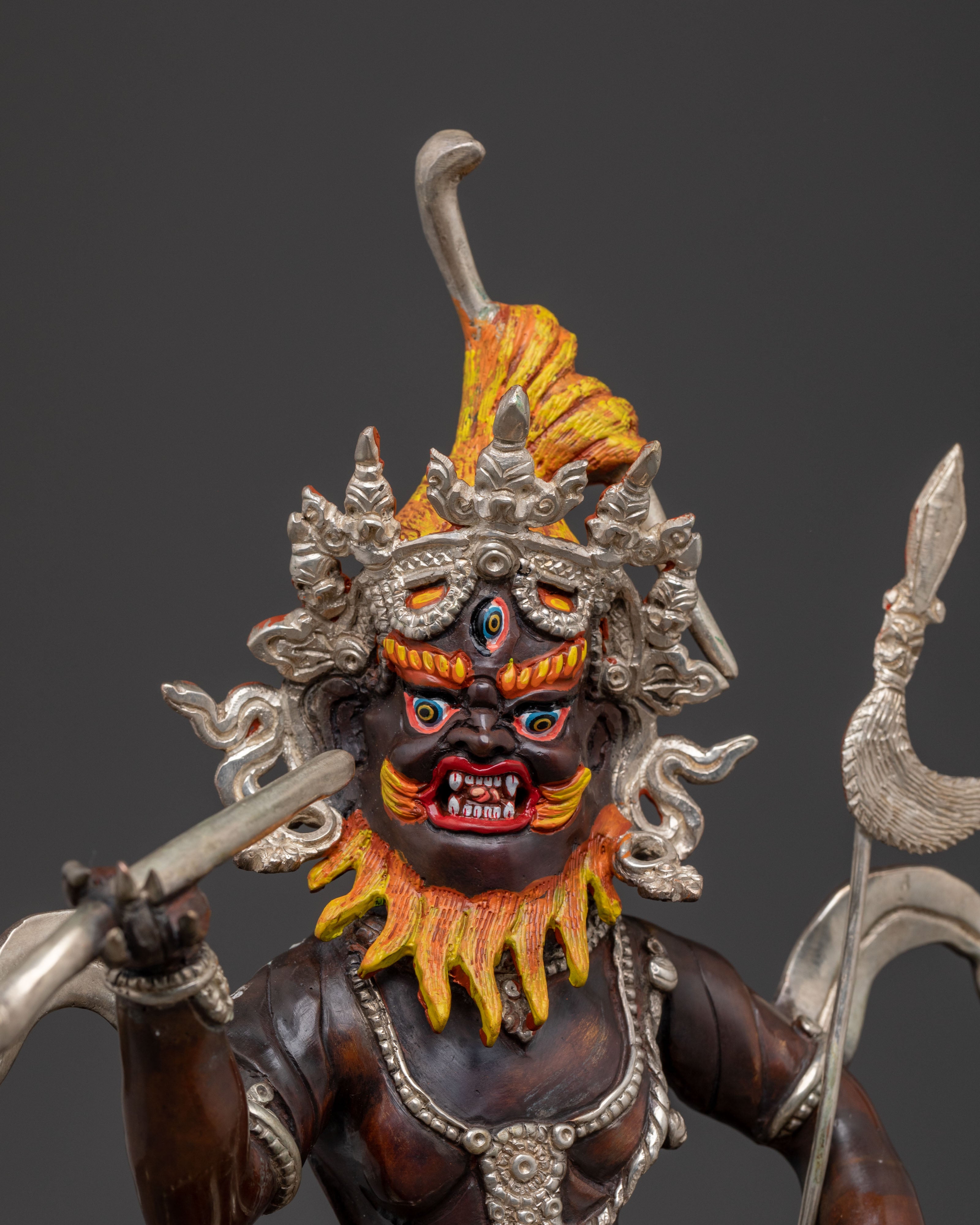 Divine Brahmanrupa Statue | Oxidized Copper Elegance