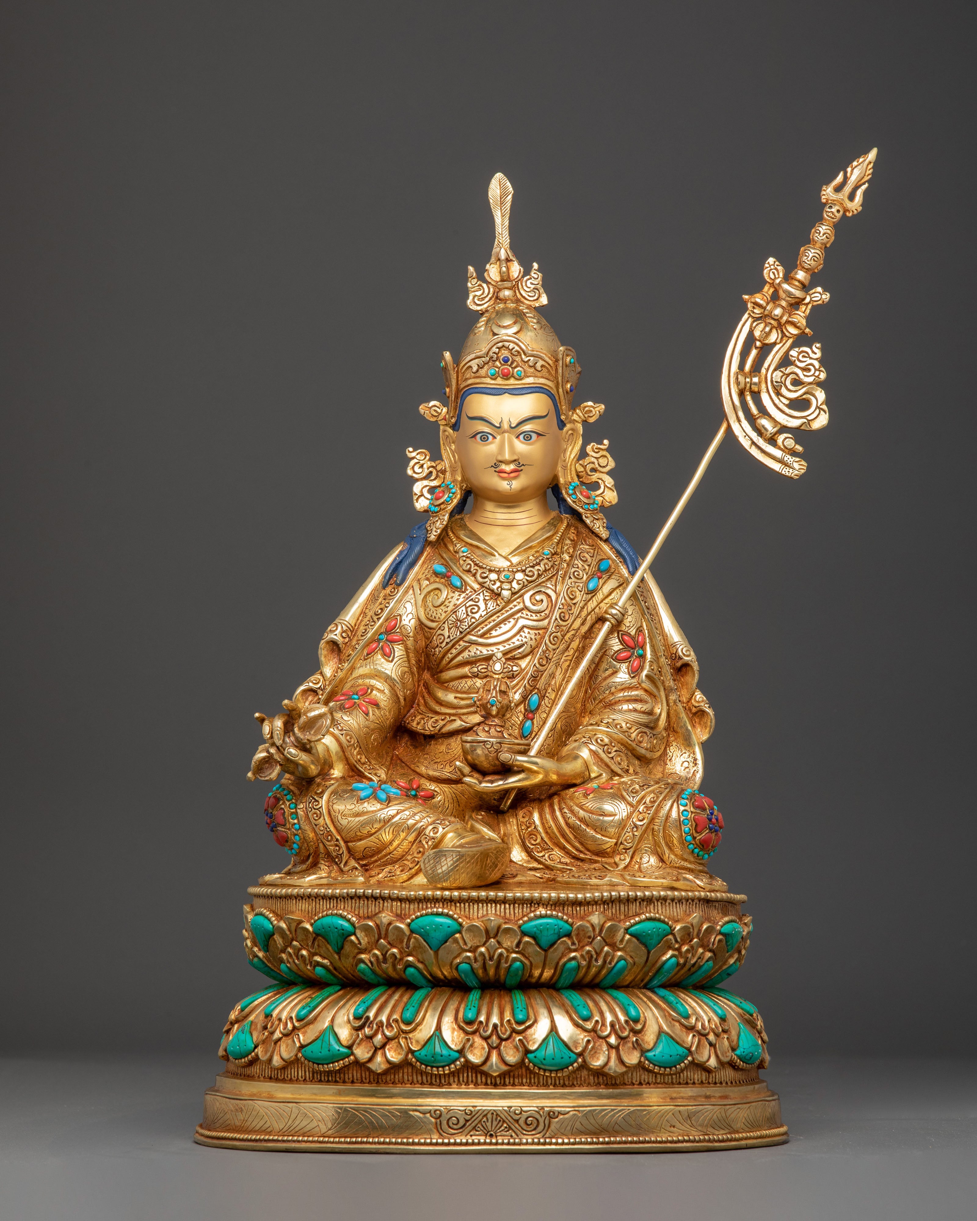 Handmade Buddhist Master Padmasambhava Statue
