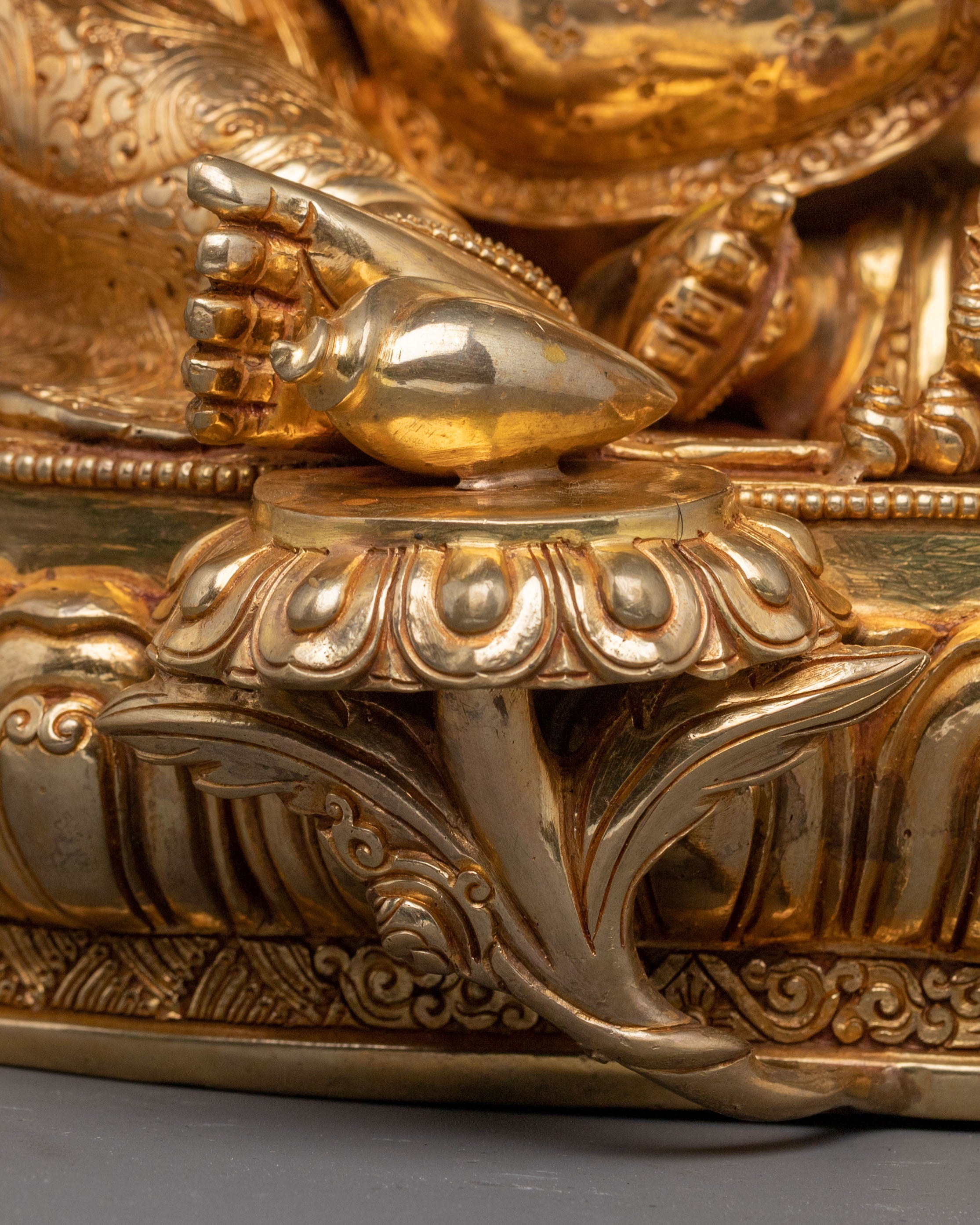 Green Dzambhala Spiritual Statue| Buddhist Wealth Deity