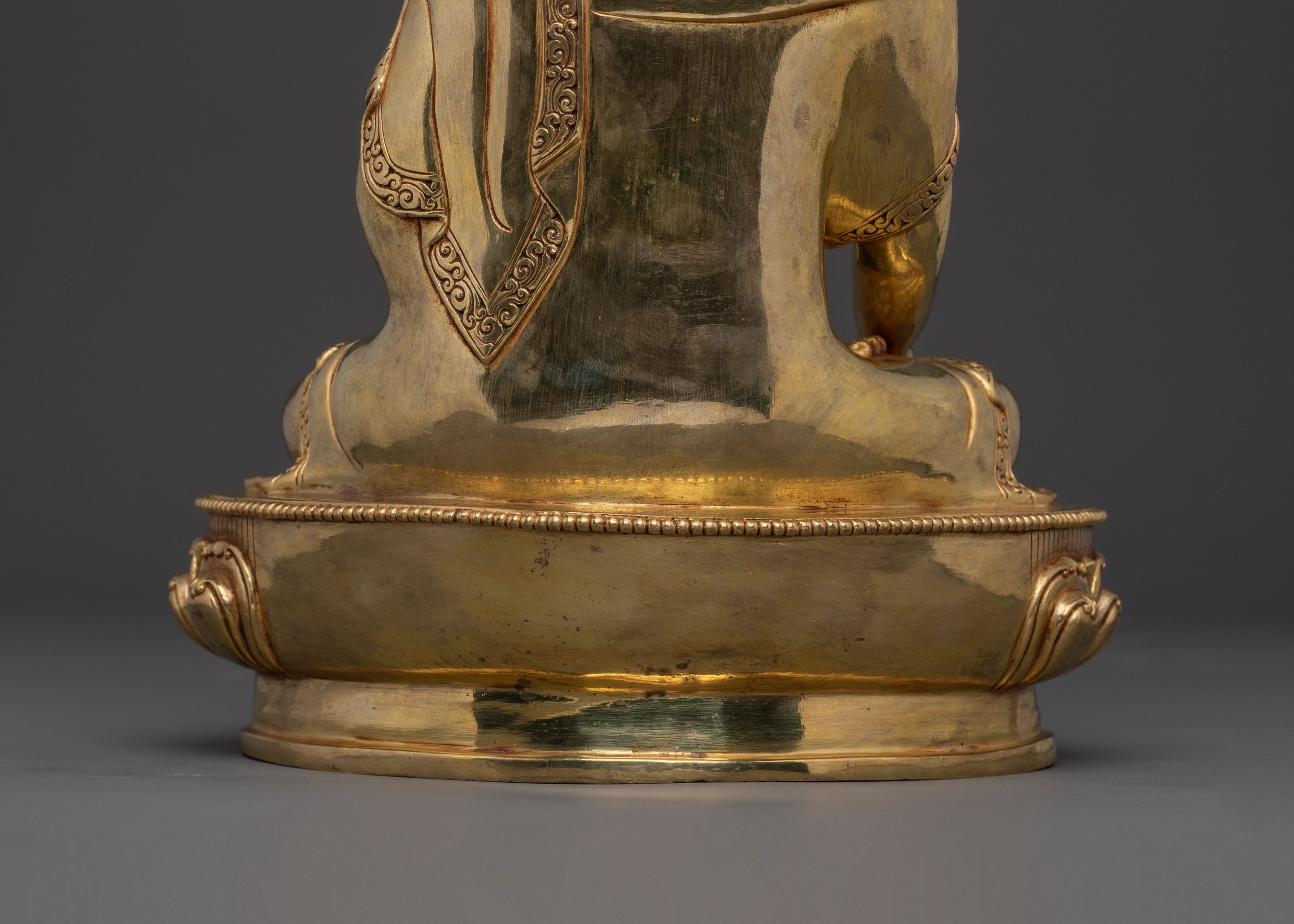 Ratnasambhava: 24K Gold Gilded Spiritual Statue