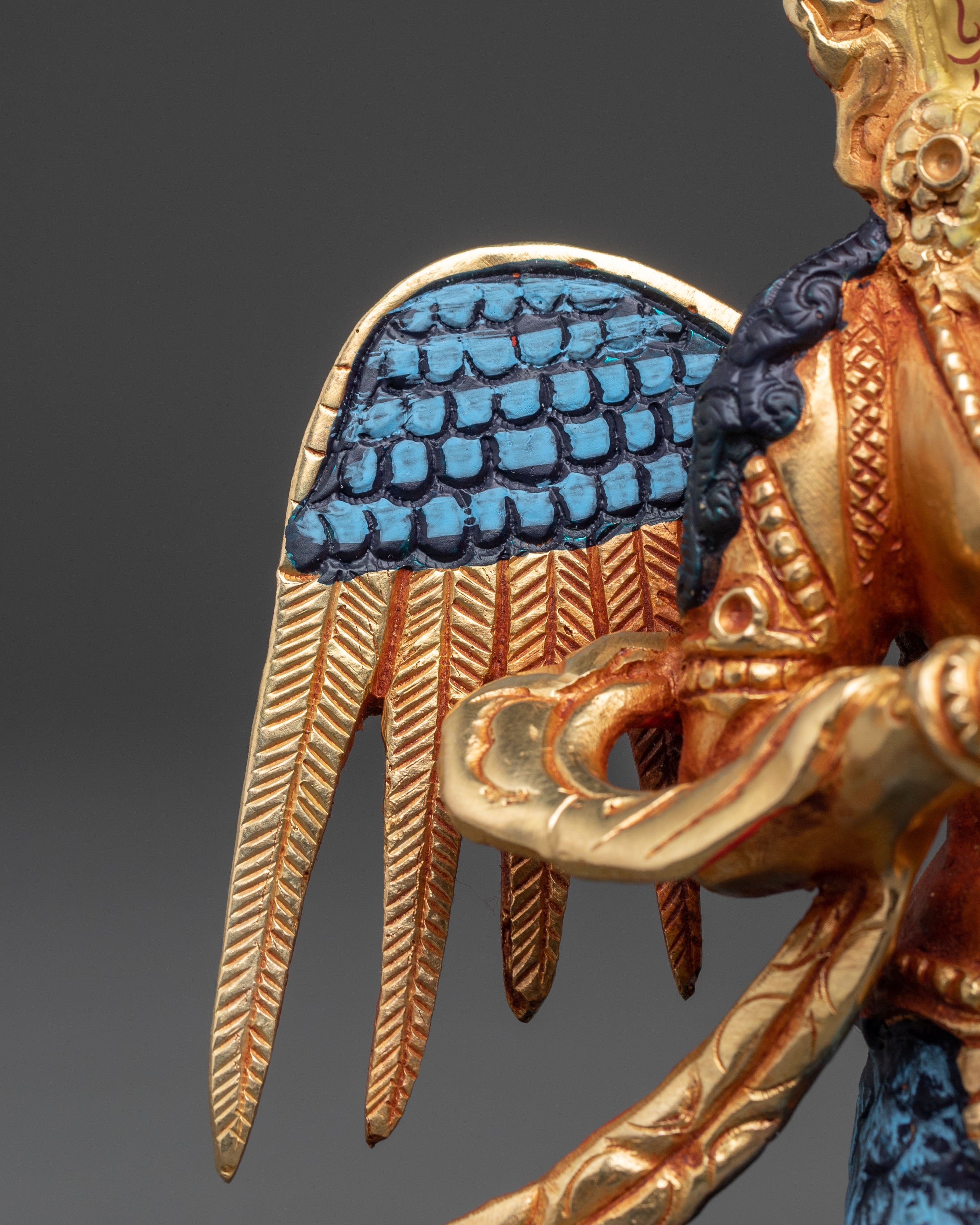 Mythical Deity Nagkanya Statue | Traditional Indonesian Art