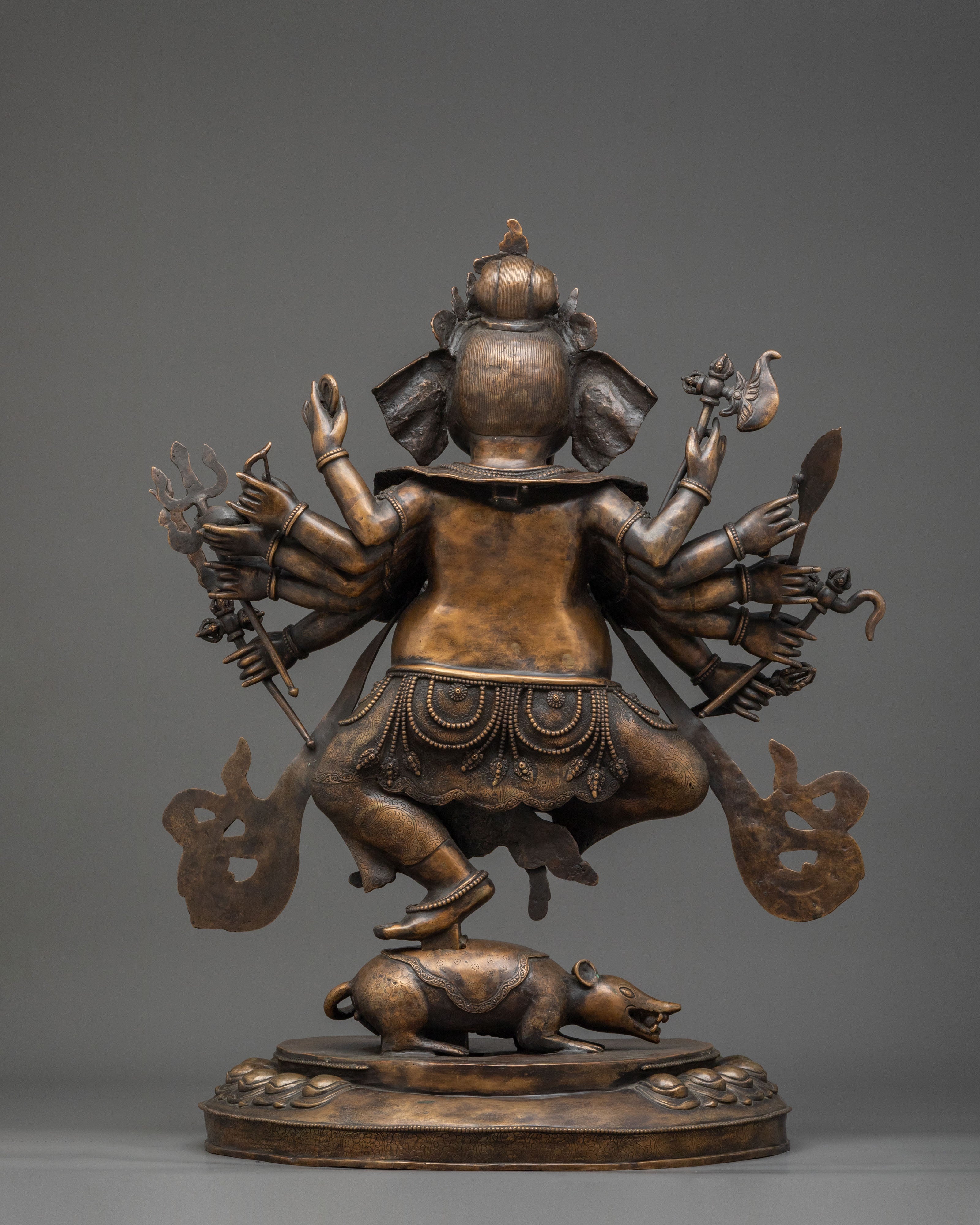 God Ganesha Statue | Handcrafted Sacred Copper Figurine