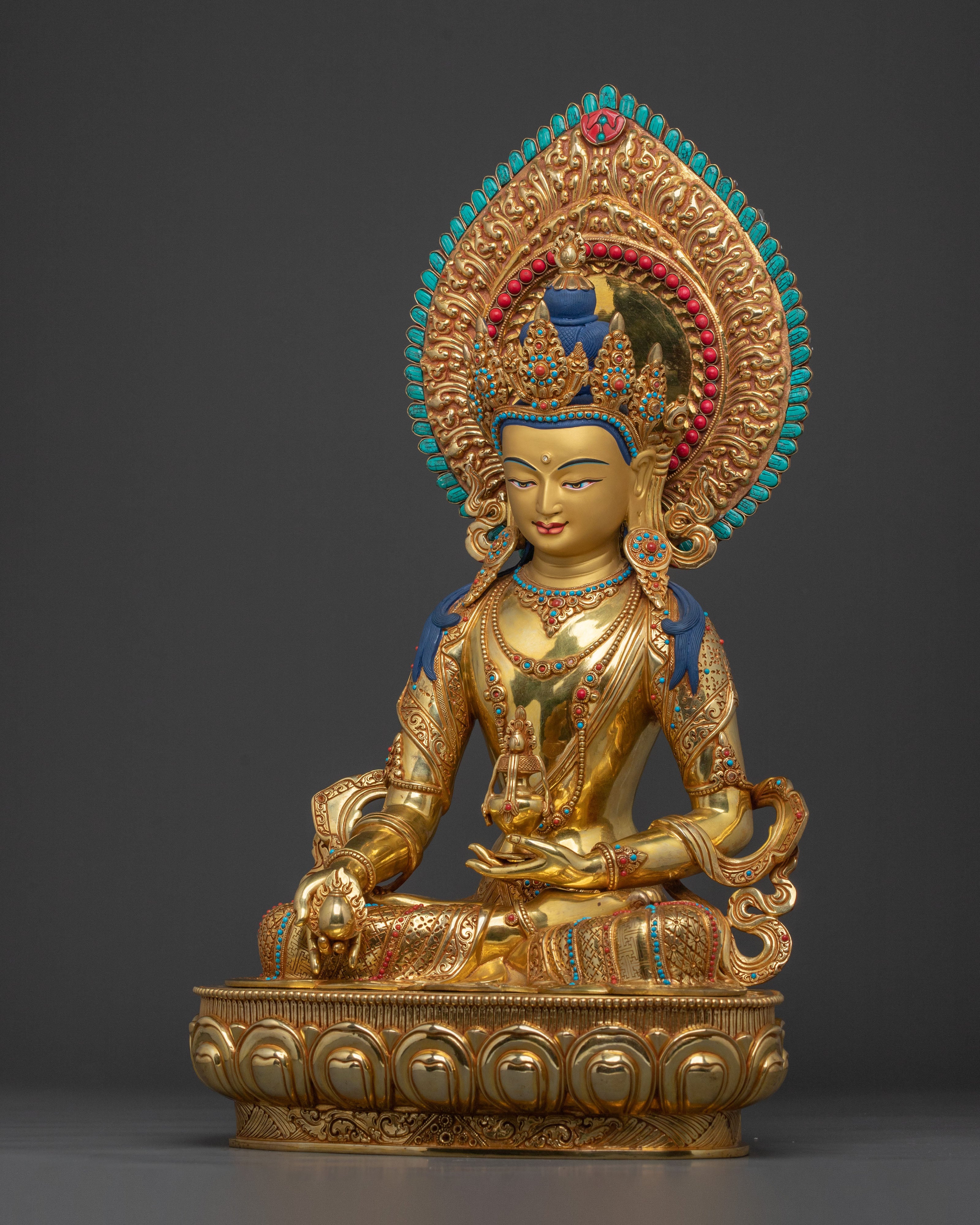 Kshitigarbha Sculpture | Tibetan Bodhisattva Figurine