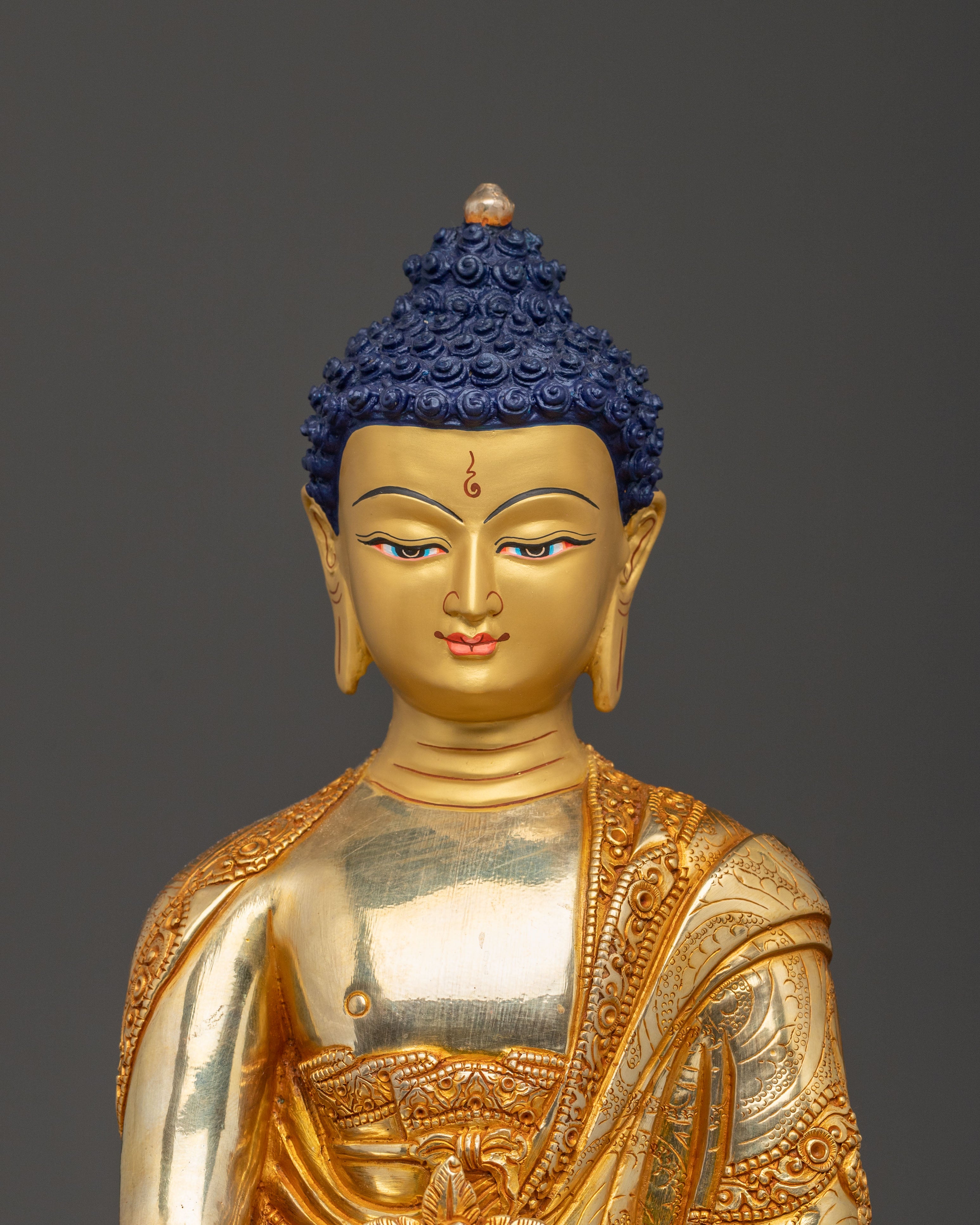 Healing Buddha Medicine Buddha Statue | 24K Gold Gilded Copper