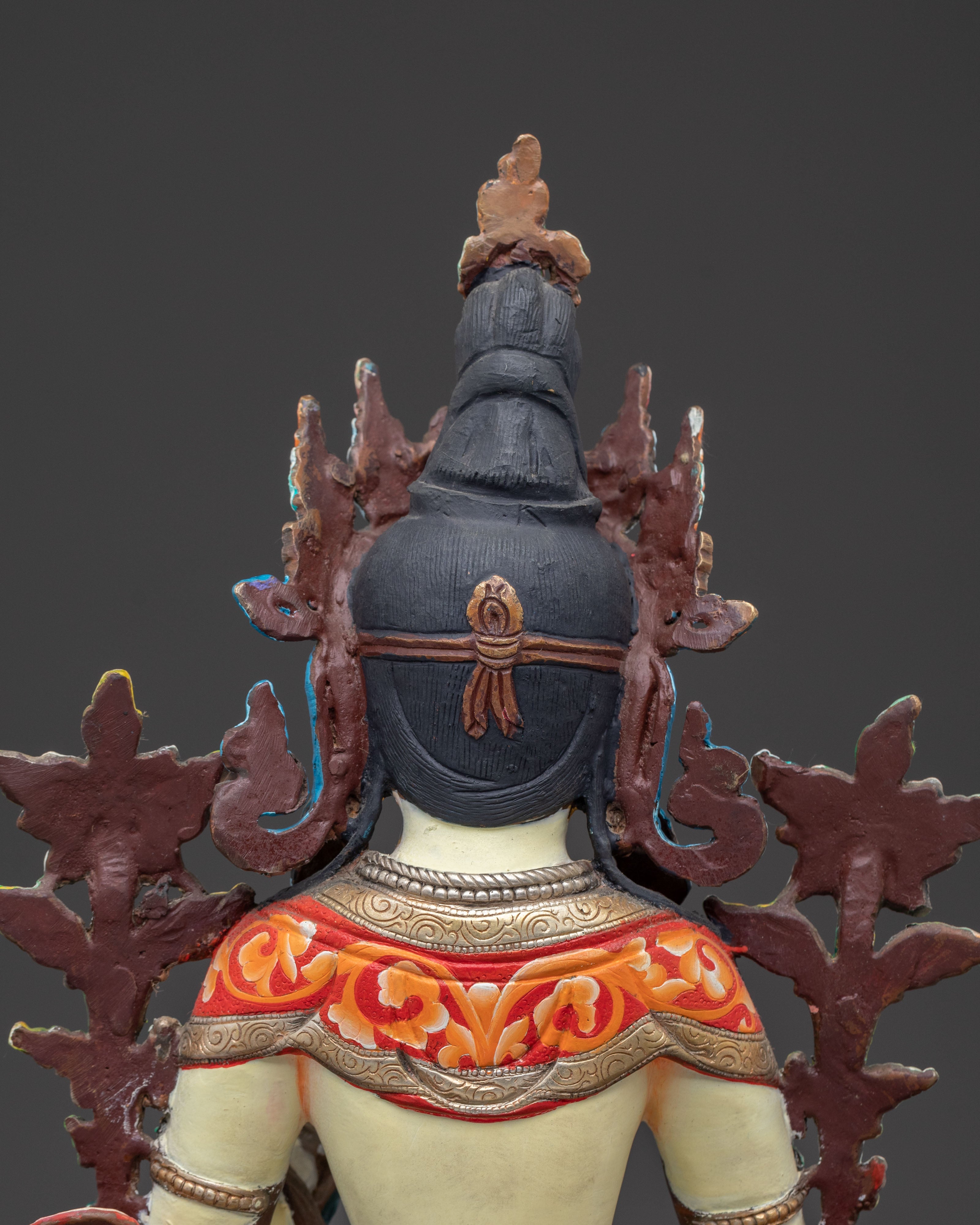 Healing Grace White Tara Statue – Gilded Copper Serenity