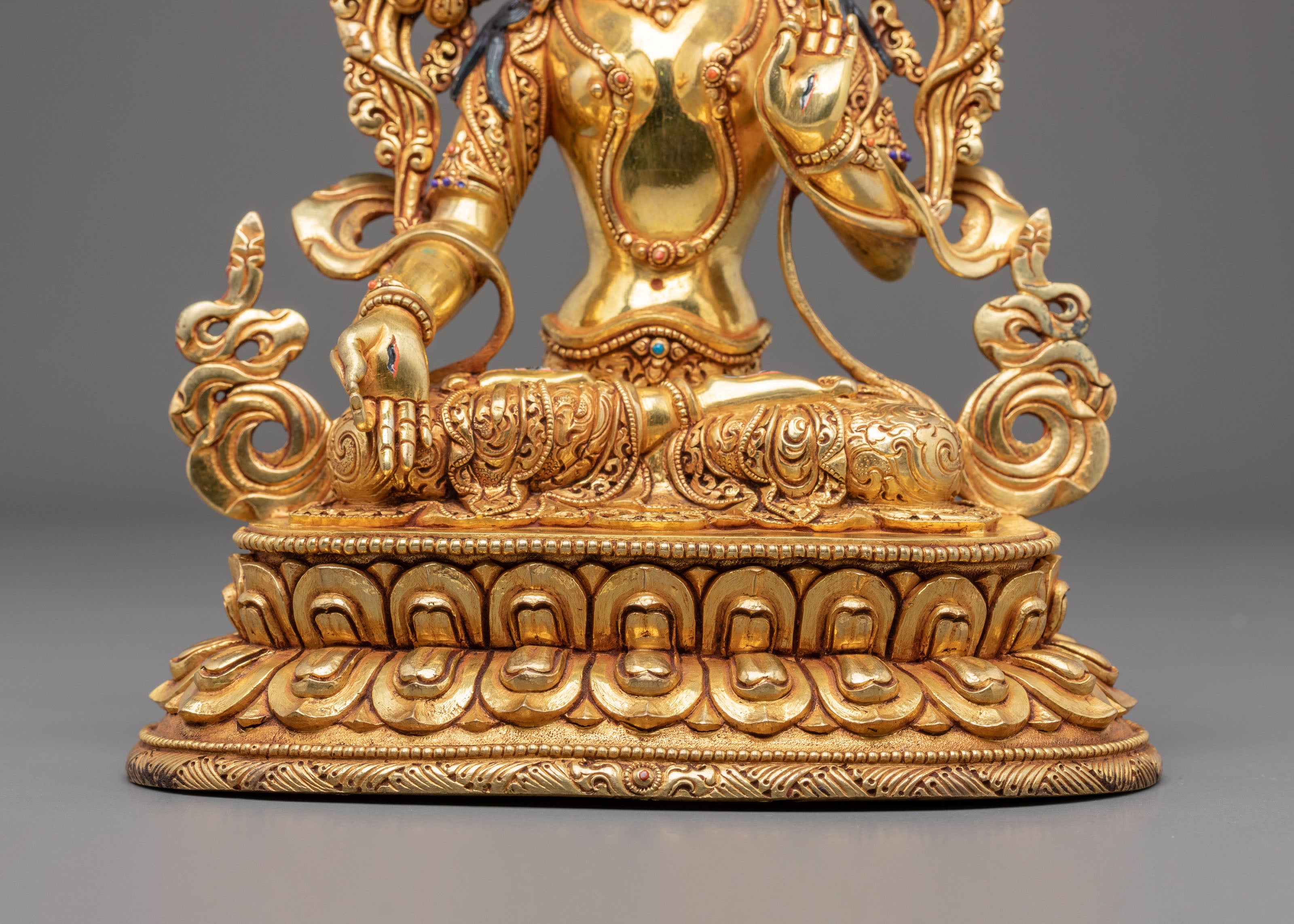 White Tara Tibetan Figurine | Buddhist Goddess