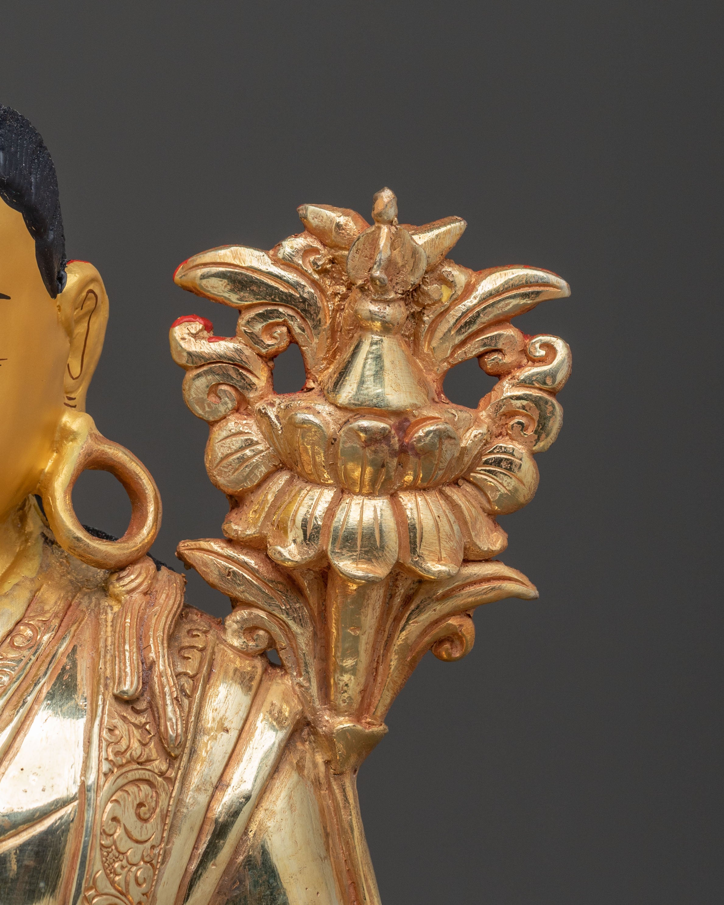 Jigme Lingpa Statue | Handmade Himalayan Altar Decor Sculpture