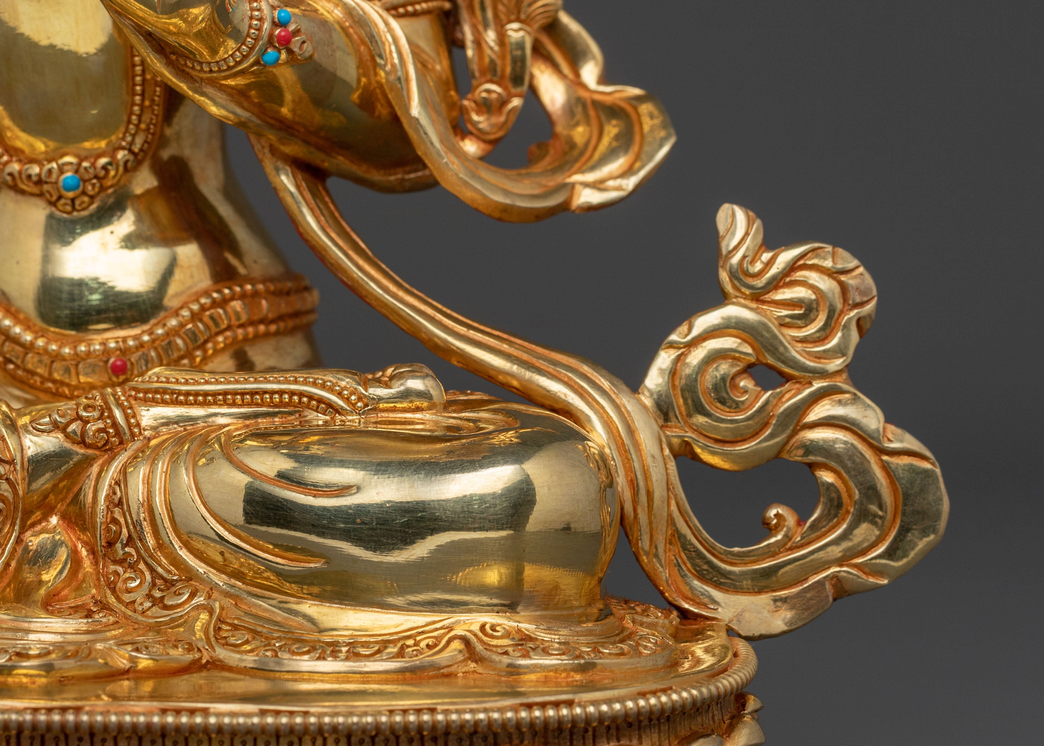 Sacred Manjushri Statue for Meditation | Buddhist Altar Sculpture