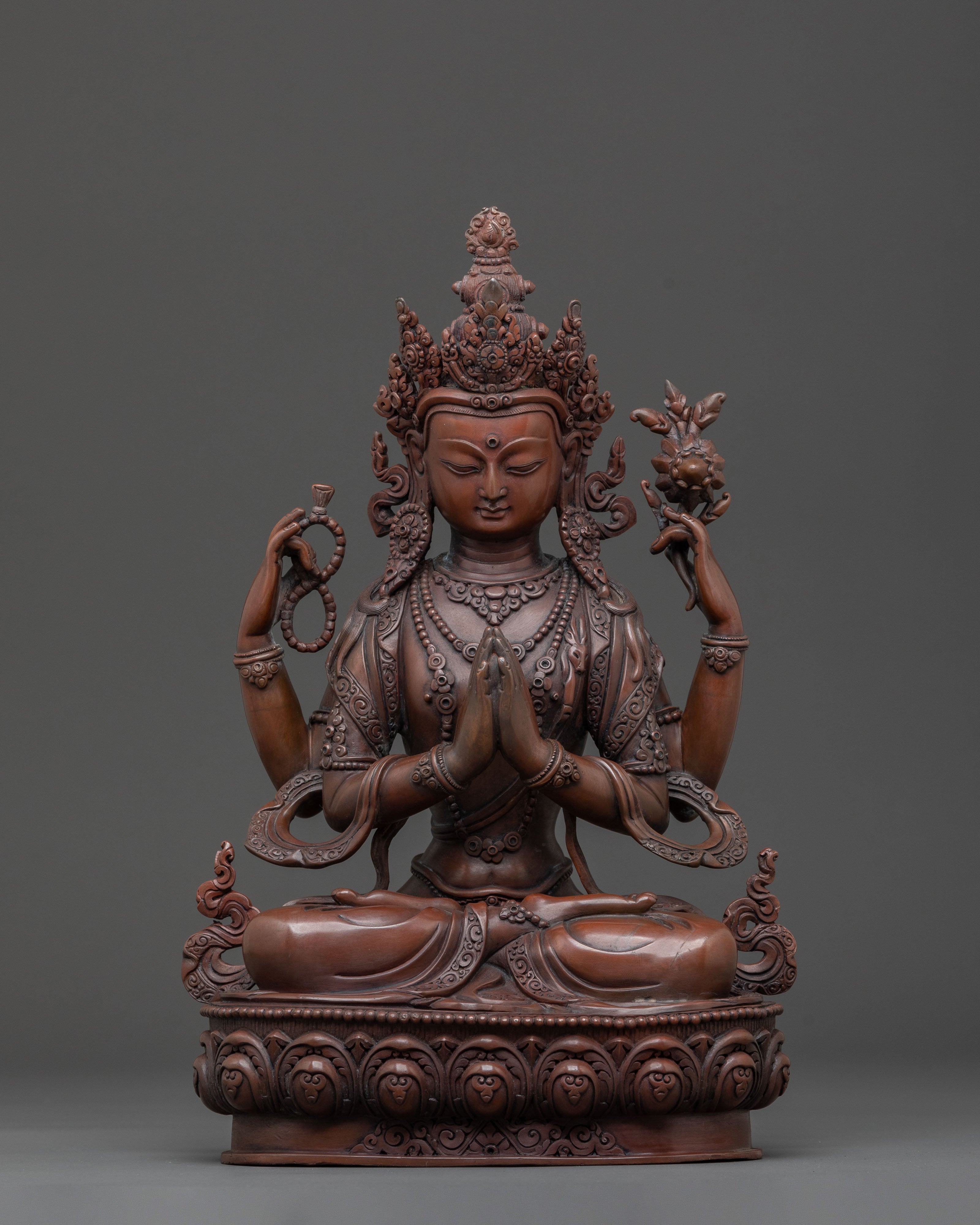 Handcrafted Divine Statue of Chenrezig