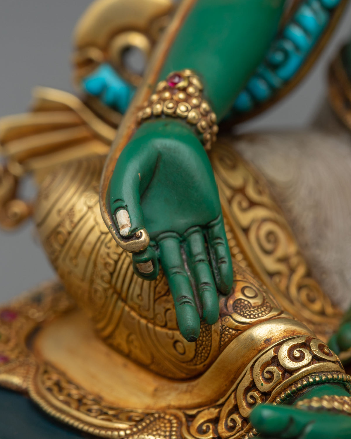 Shyamatara Copper Sculpture | Tibetan Guardian Figurine