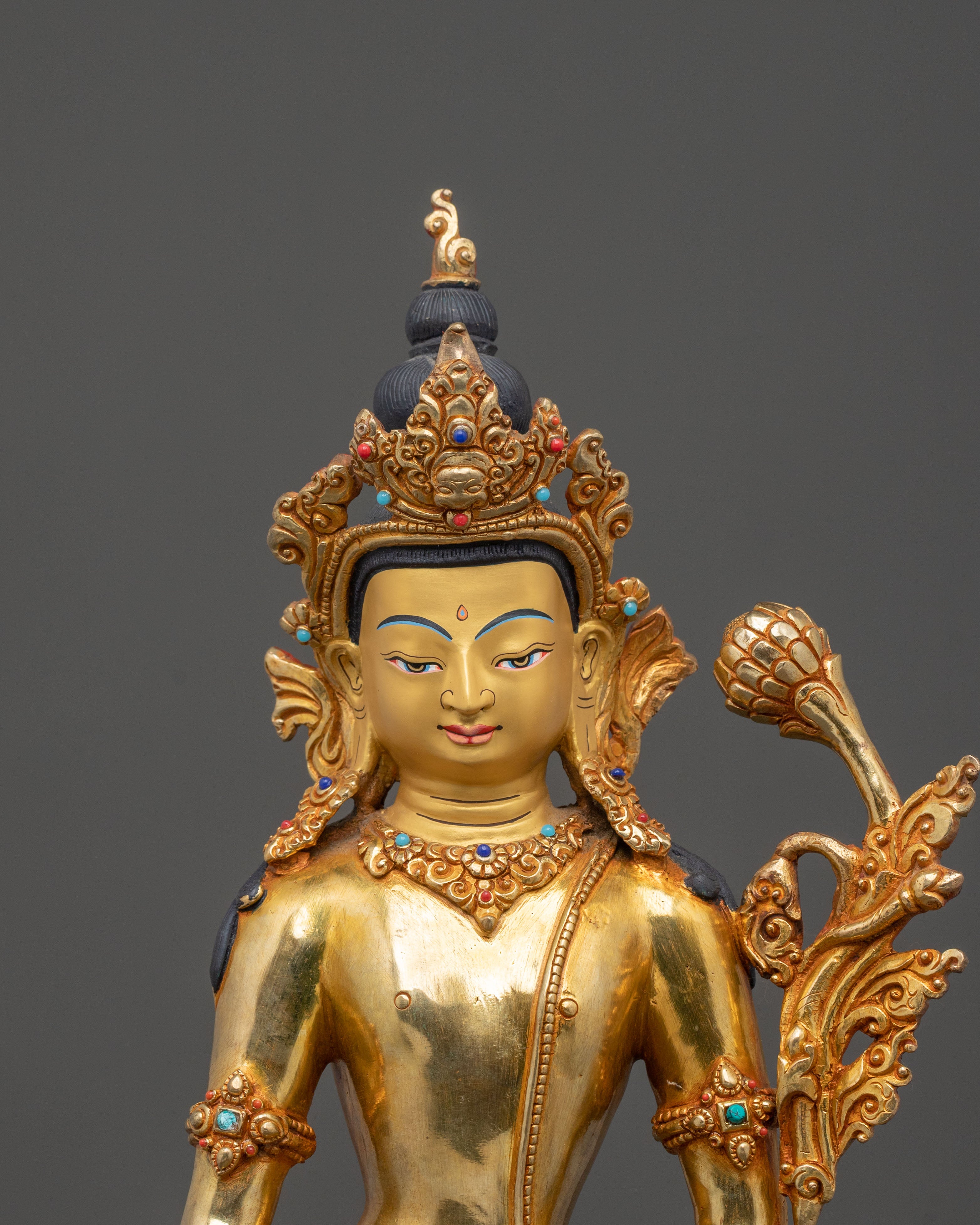 Padmapani Himalayan Buddhist Statue | Lotus Holder Bodhisattva of Compassion