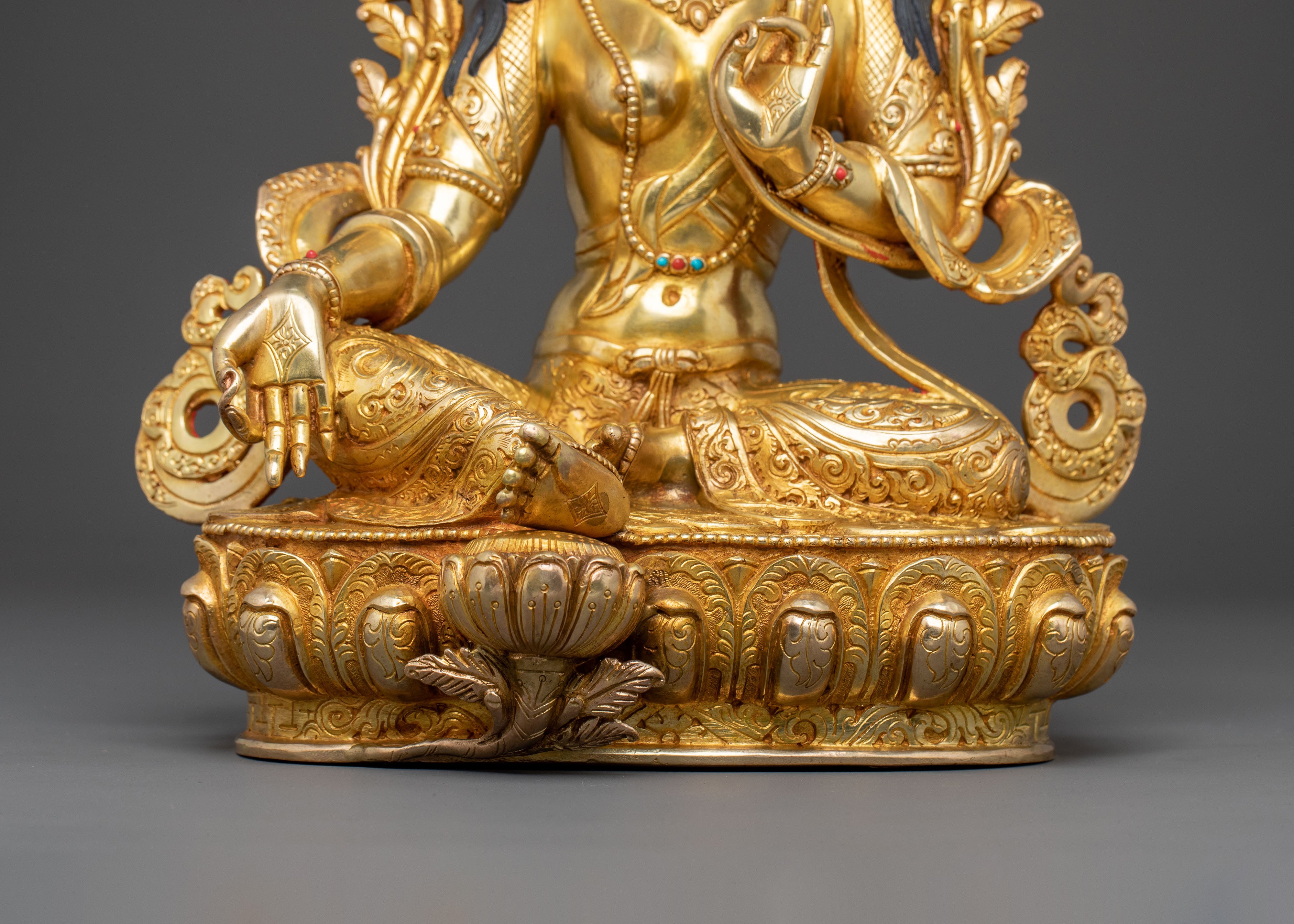 Green Tara Buddhist Statue | Sacred Figure
