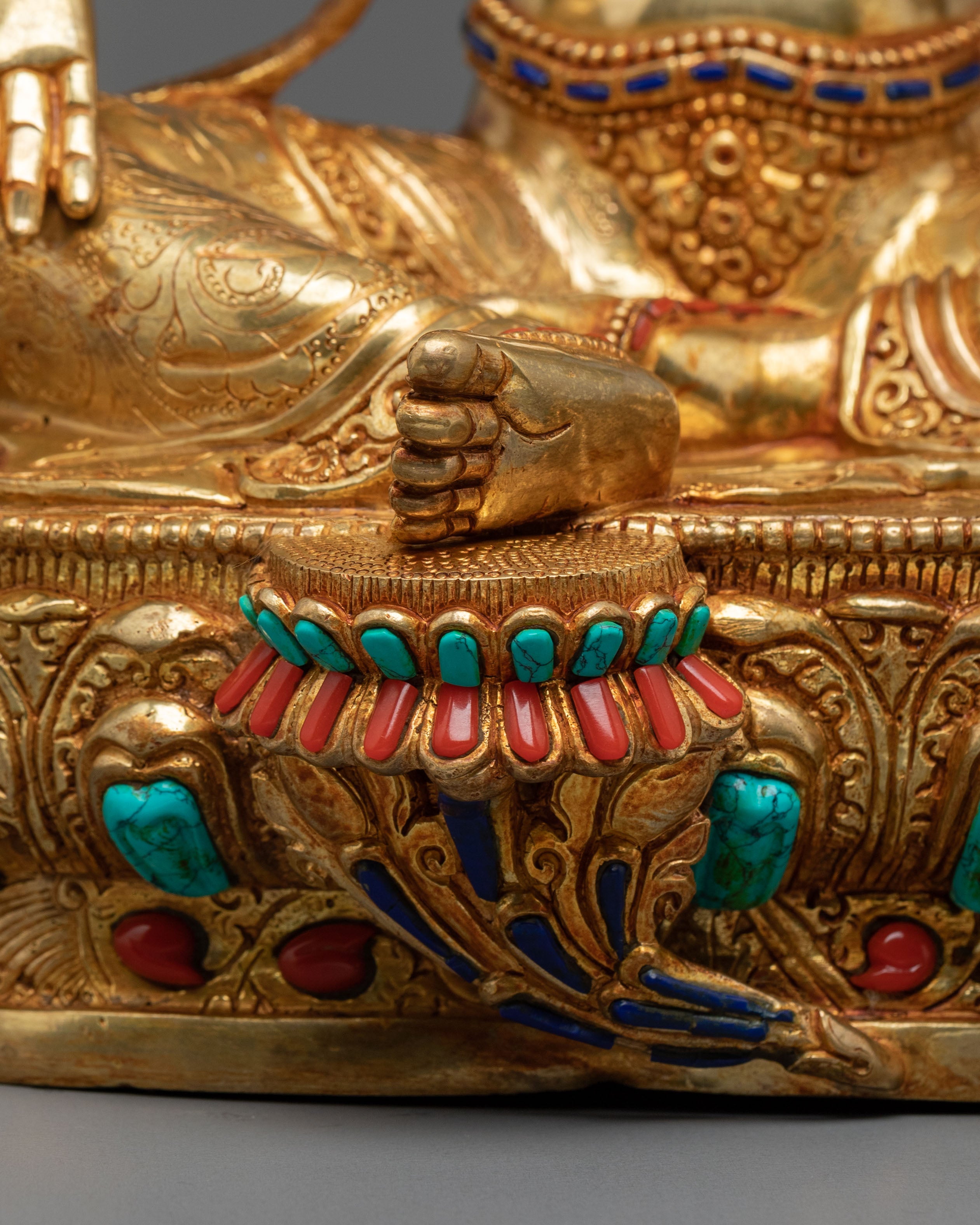 Handcrafted Copper Green Tara Statue | Embodiment of Compassionate Protection