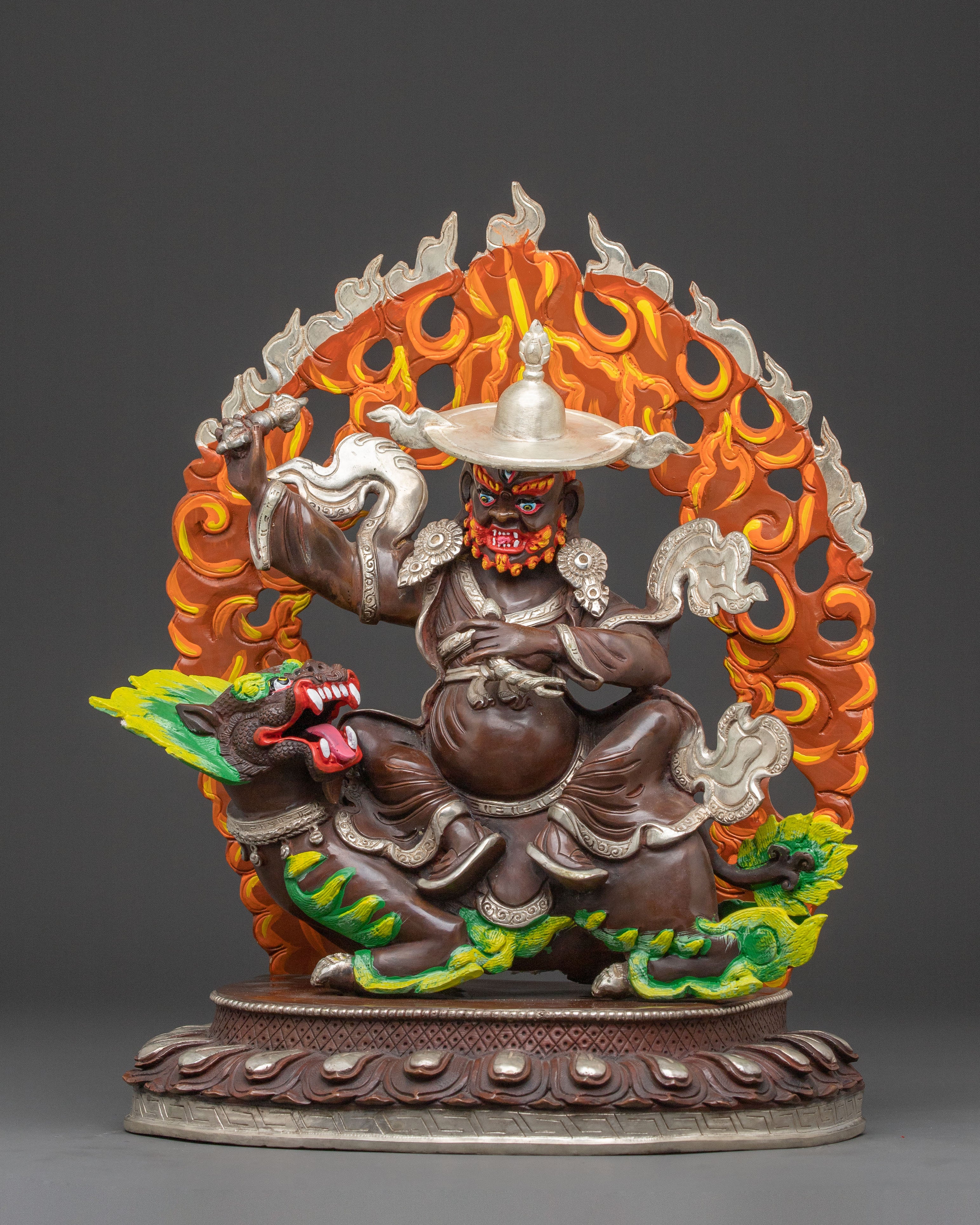 Droje Legpa: Gilded Protector Statue