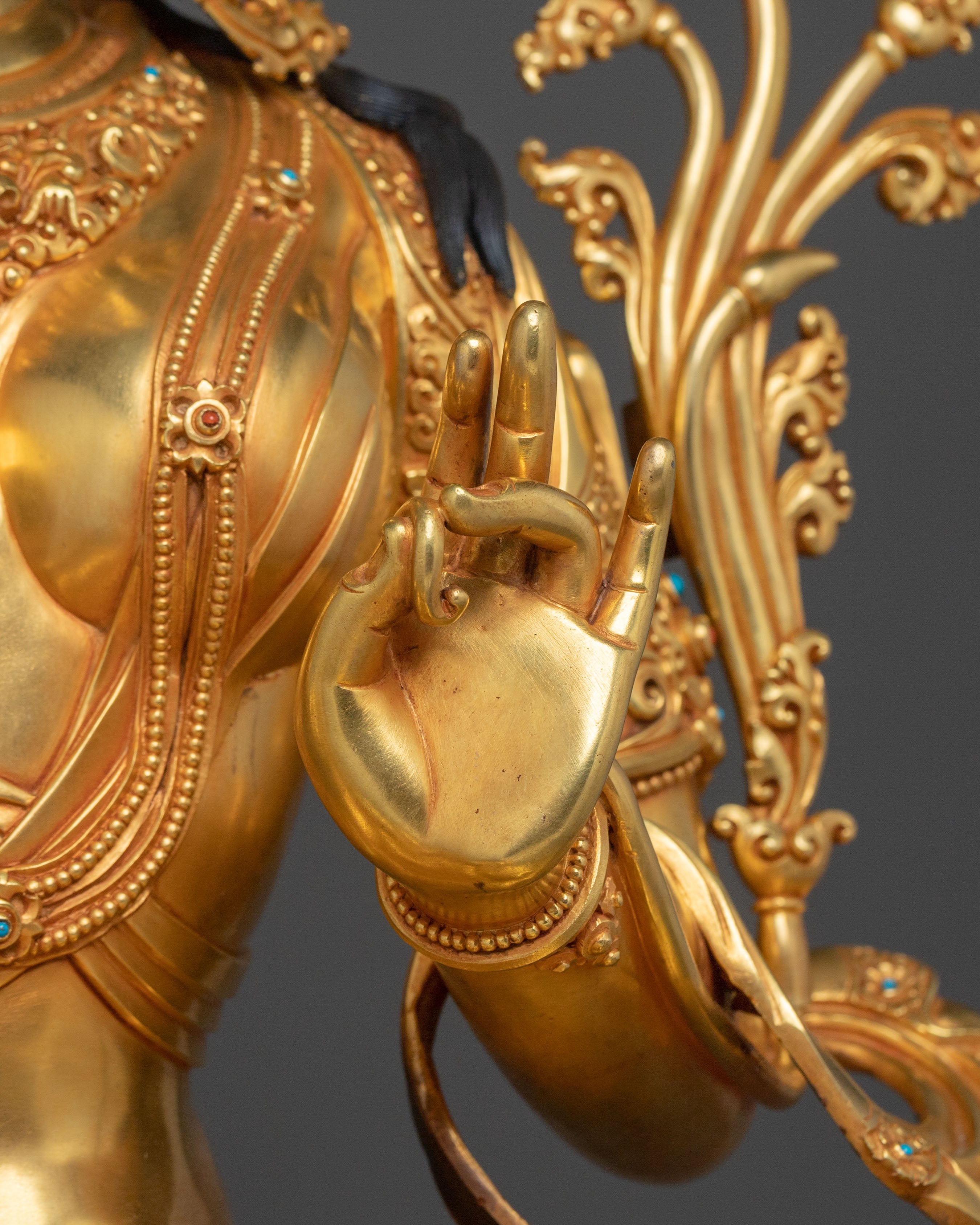 Handmade Green Tara Sculpture | Sacred Goddess