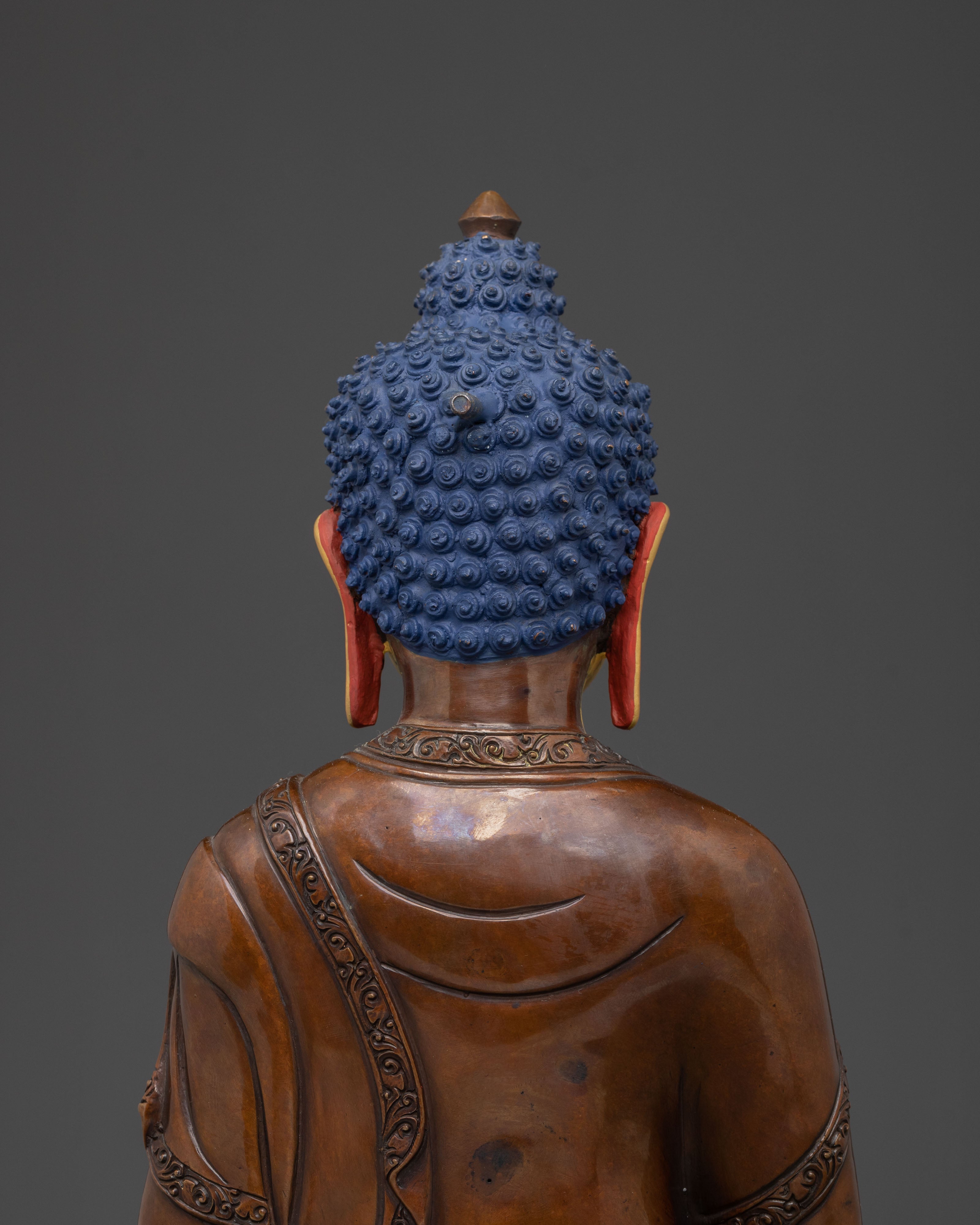 Guardian Amitabha Buddha Statue | Oxidized Copper Body