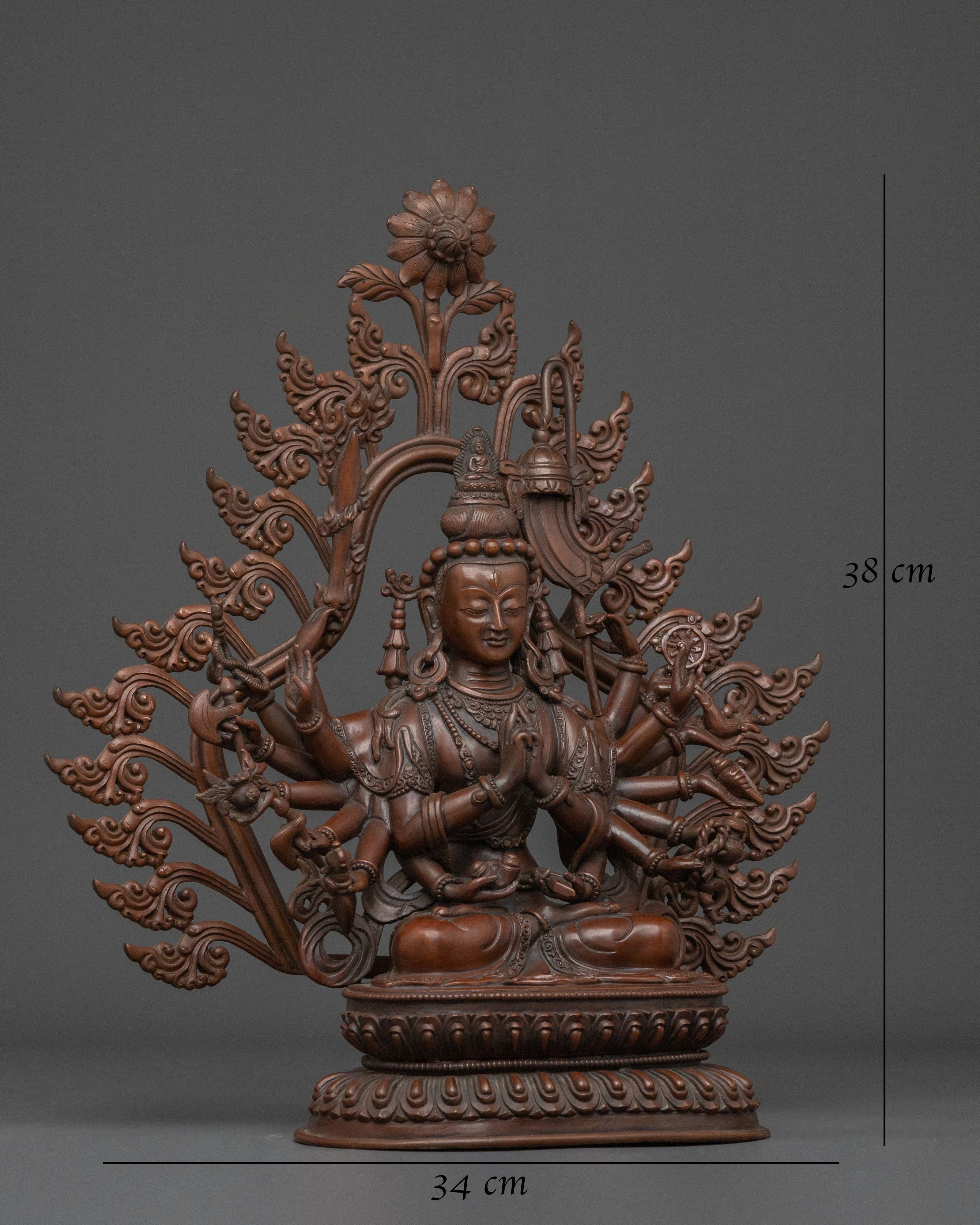 Chundi Oxidized Sculpture | Altar Home Decor