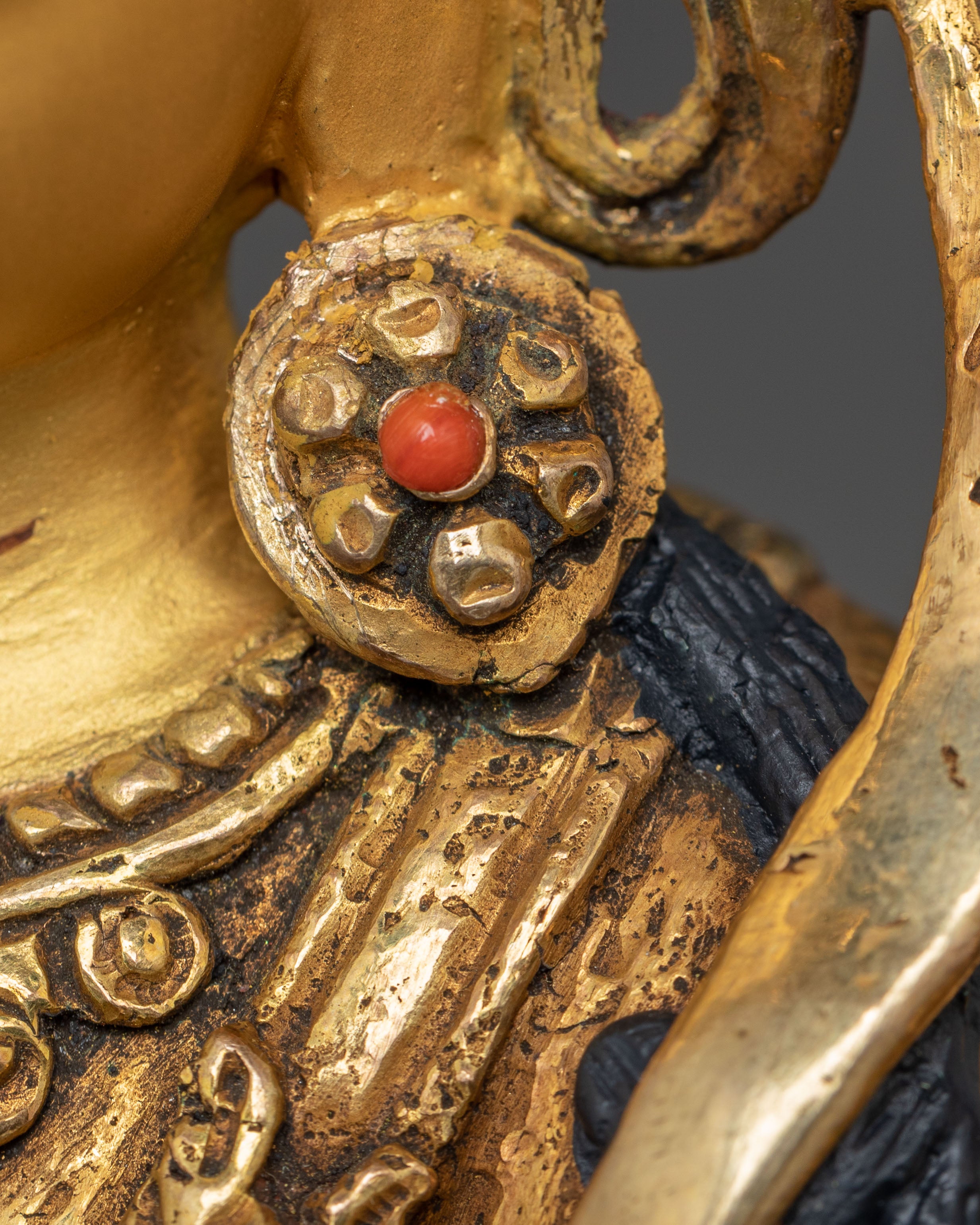 Handmade Avalokiteshvara Golden Statue | Bodhisattva of Compassion