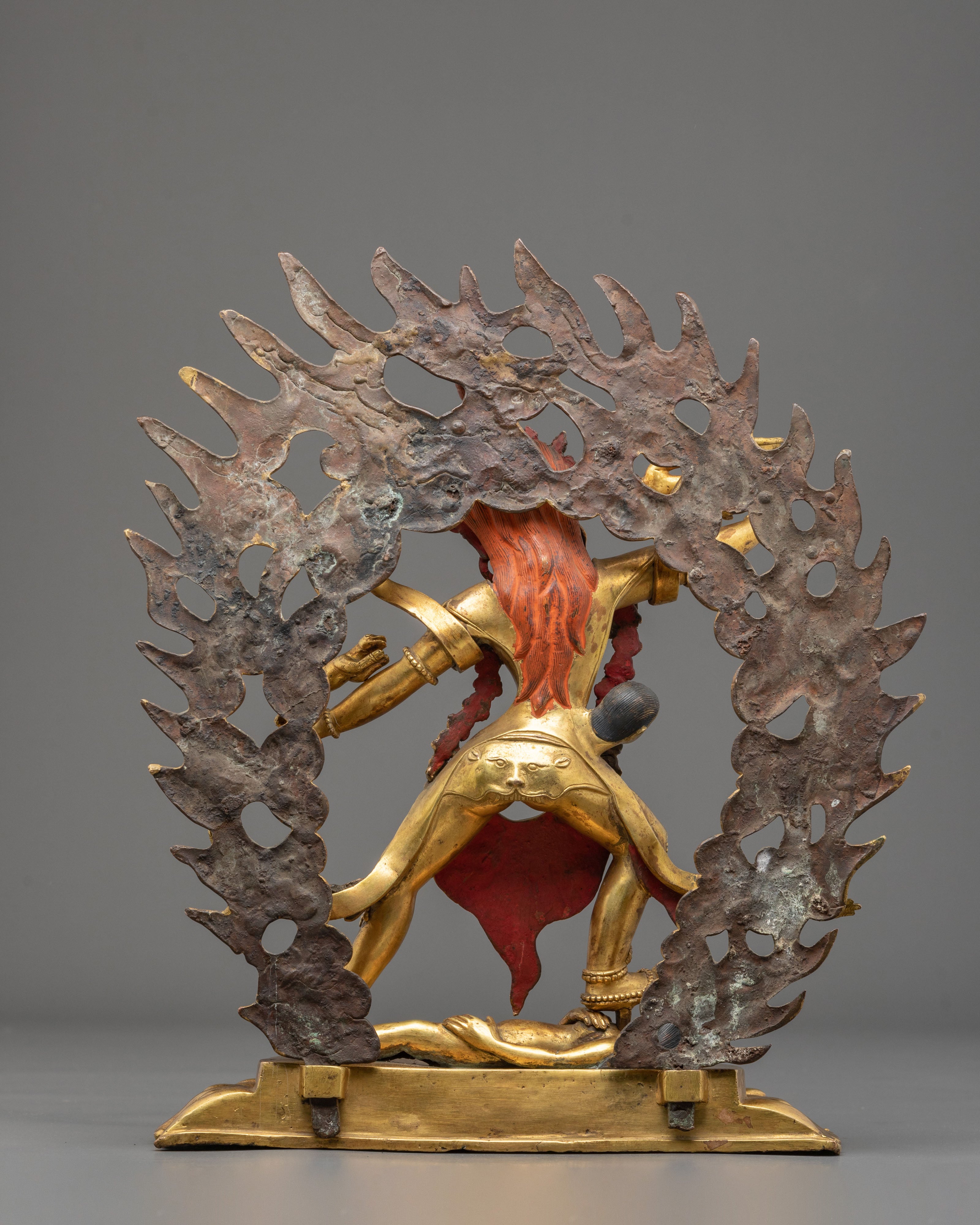 Ekajati Copper Sculpture - Hand-Gilded Masterpiece