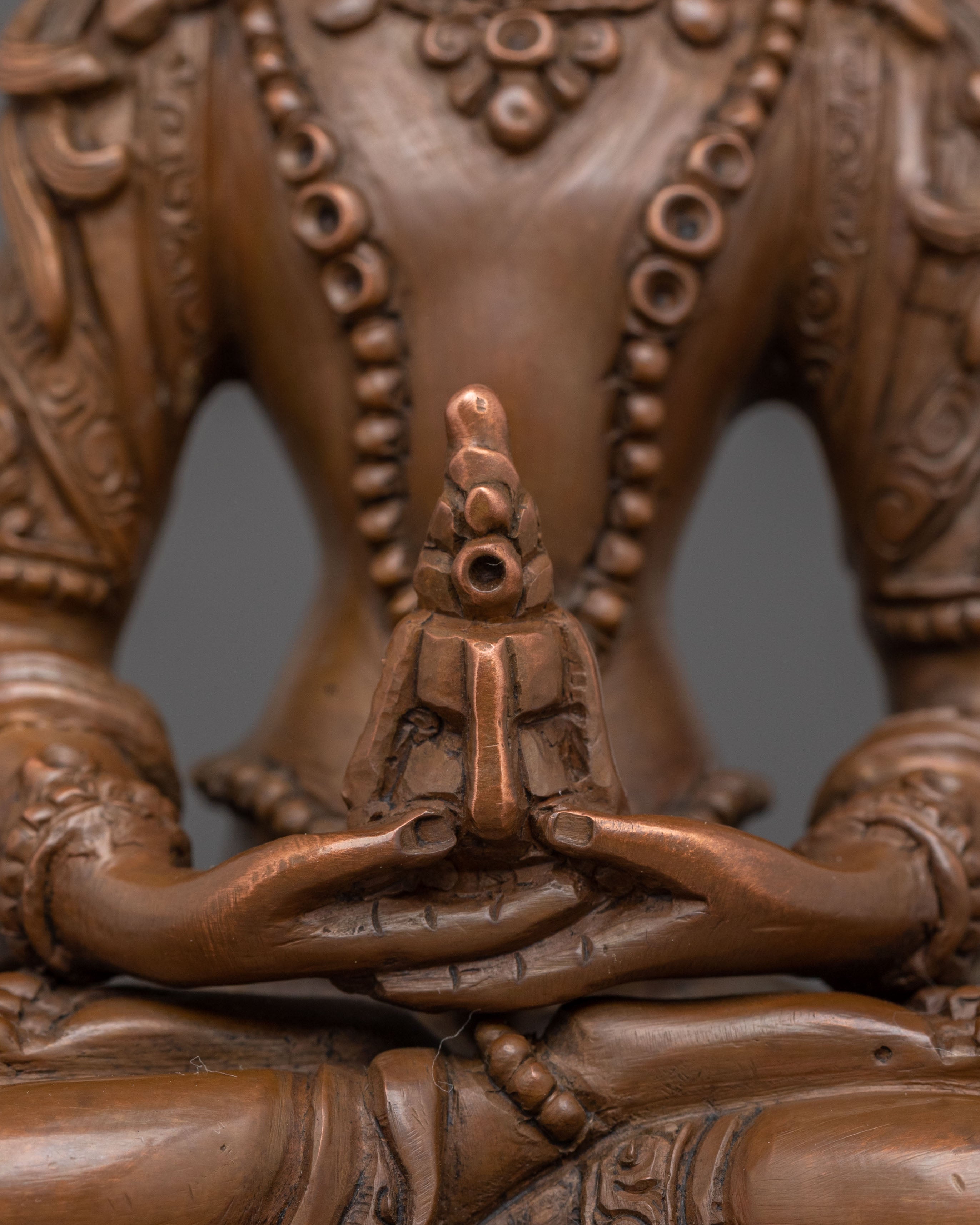 Hand-Carved Amitayus Sculpture | Long Life Buddha