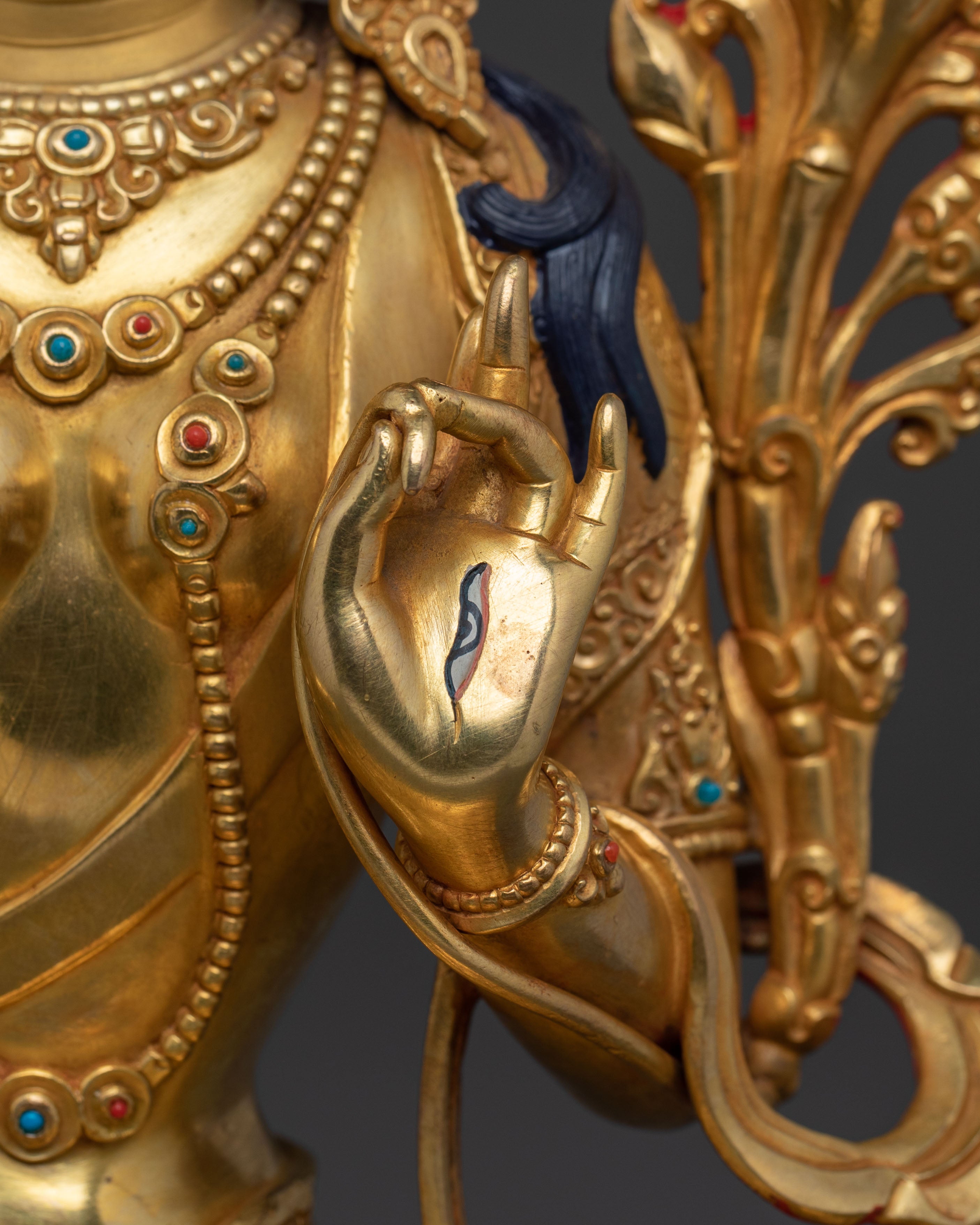 White Tara Golden Statue | Handcrafted Serenity
