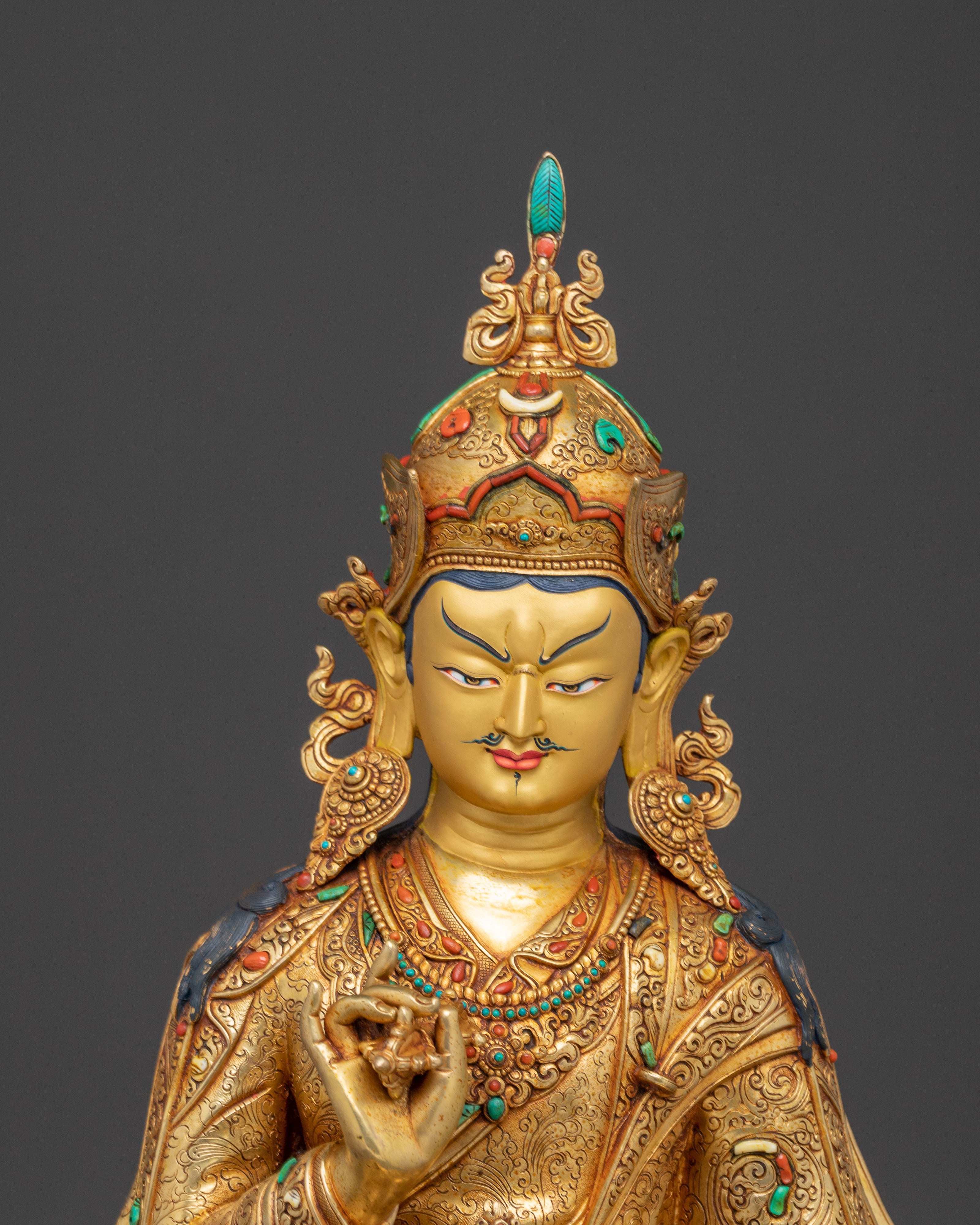 Sacred Tibetan Guru Tsokye Dorje Statue | Spiritual Practice & Altar Decor