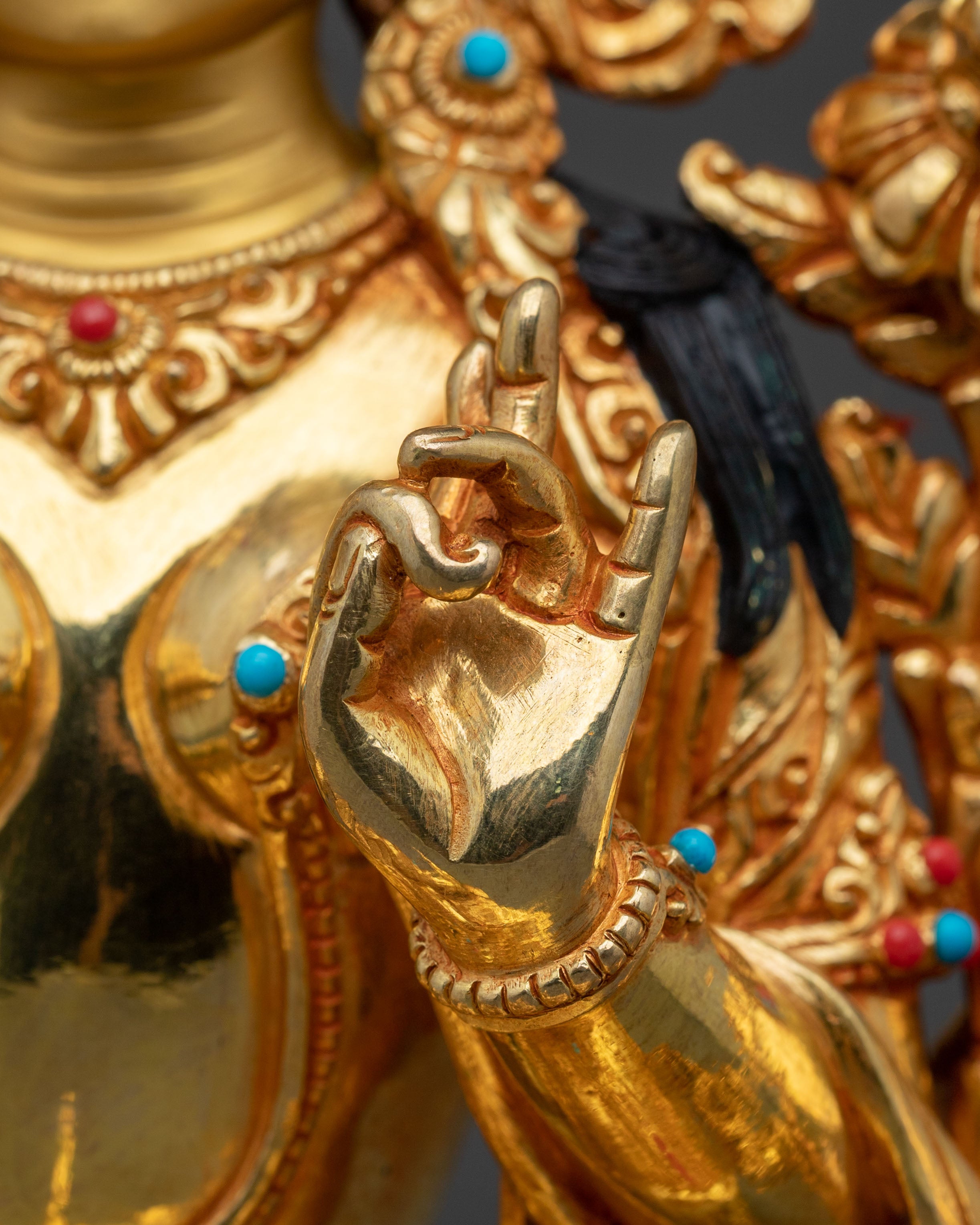 Green Tara Sculpture | Tibetan Buddhism Goddess