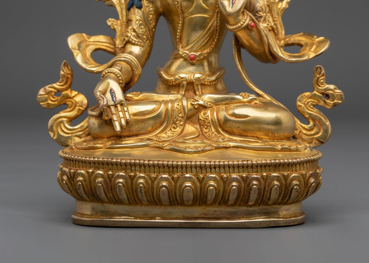 White Tara Compassionate Goddess Statue | Buddhist Altar Figure