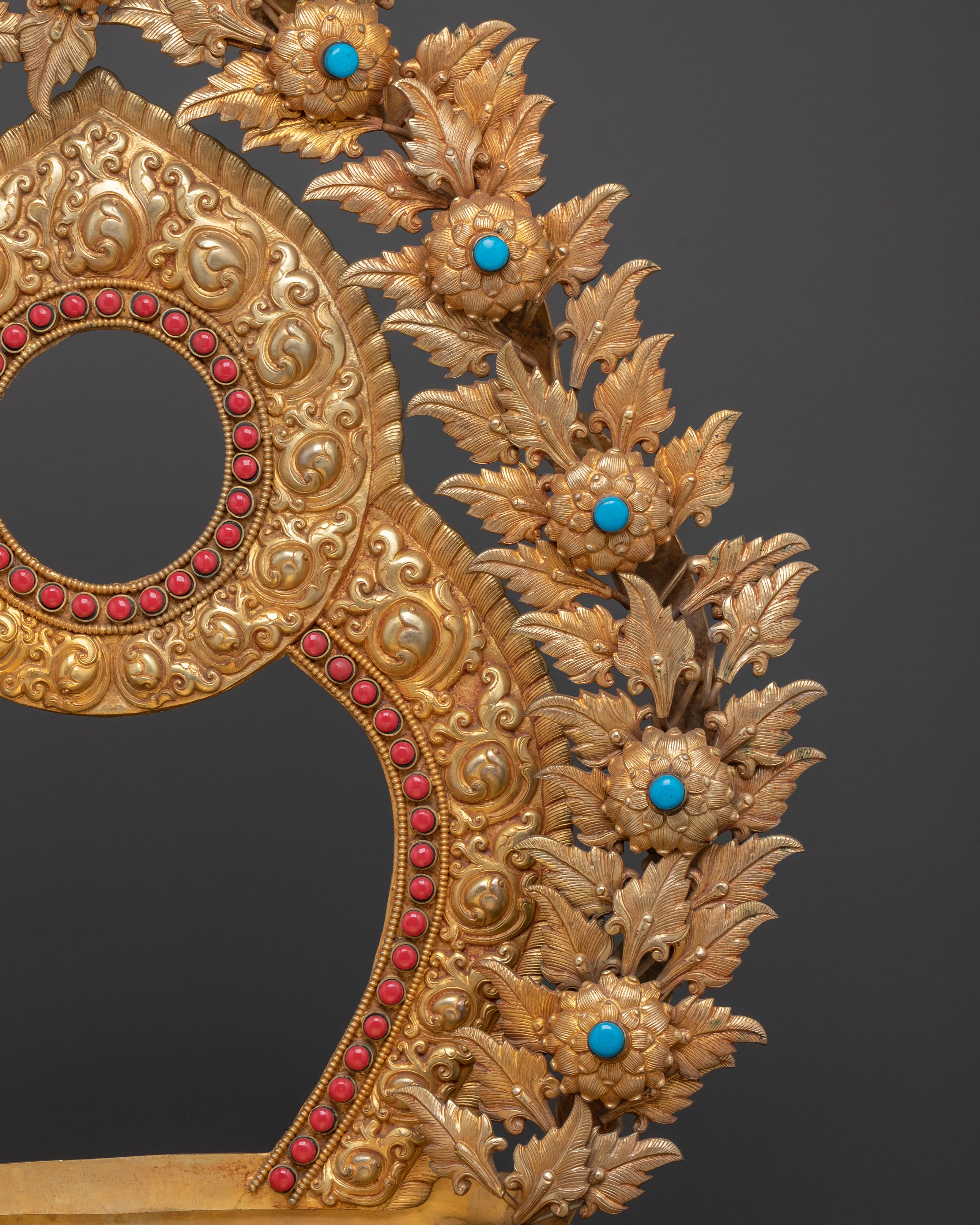 Throne, 24K Gold Gilded Altar Base | Sacred Altar Seat for Statues