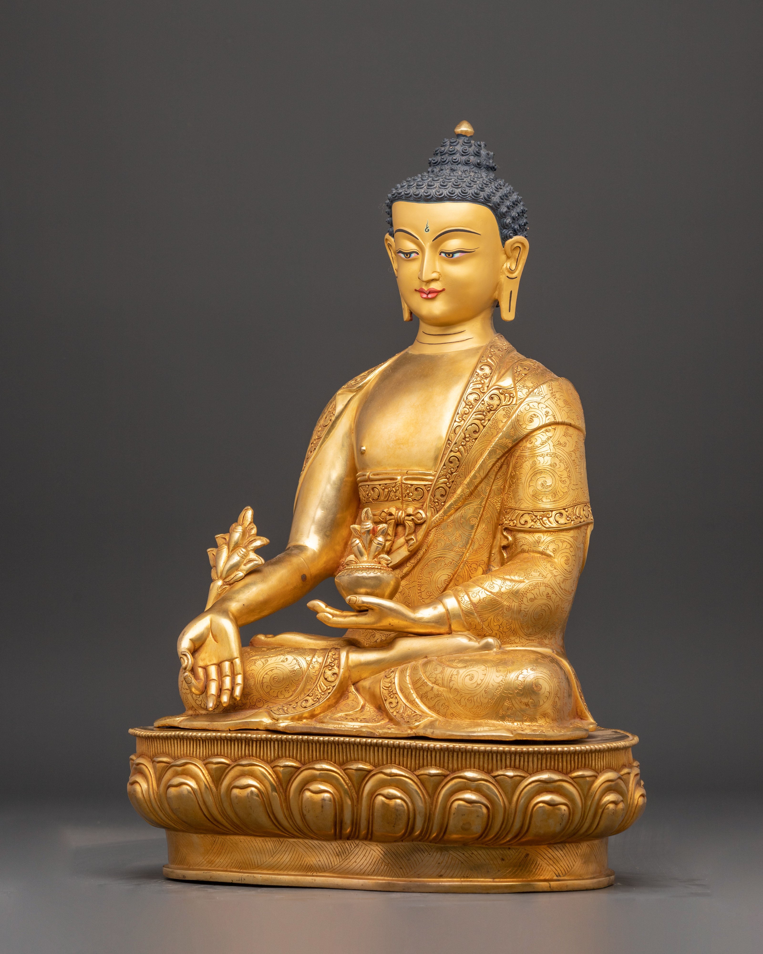 Handmade Sculpture of Medicine Buddha | Healing Deity