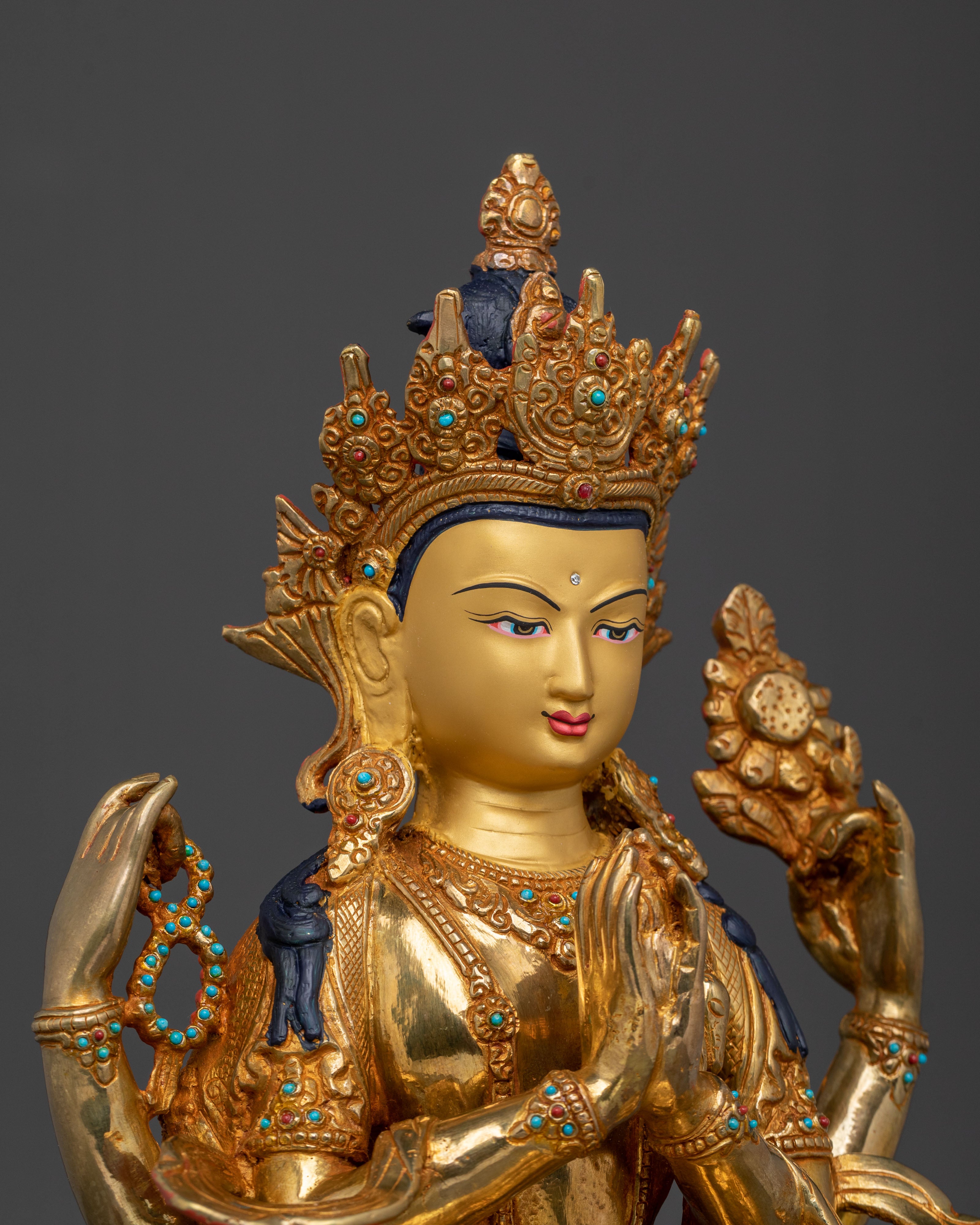 Sacred Chenrezig Buddhist Statue | Home Decor