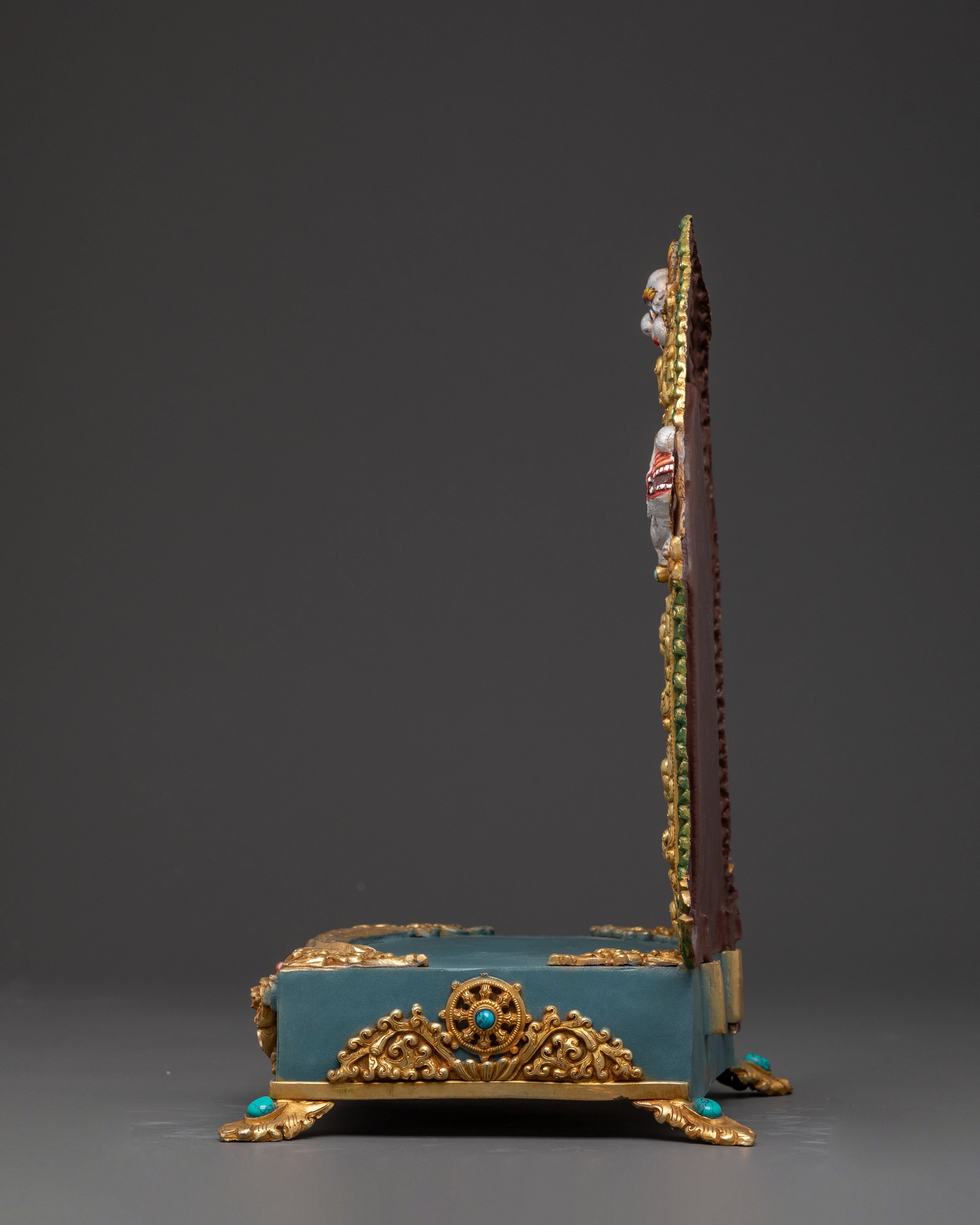 Throne: Handcrafted Copper Shrine Base